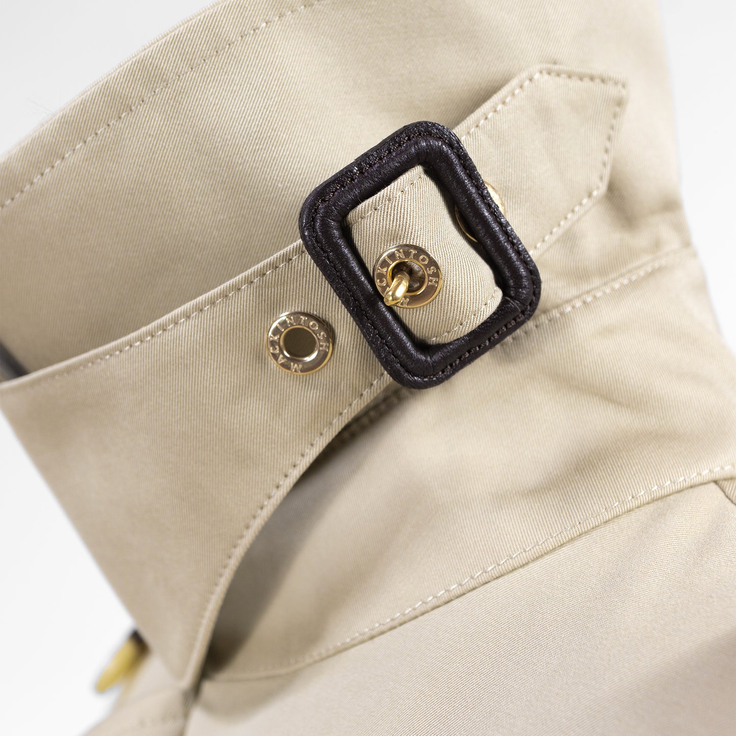 26SS MACKINTOSH EYEMOUTH クロップド丈トレンチコート L261HI1215FLOC