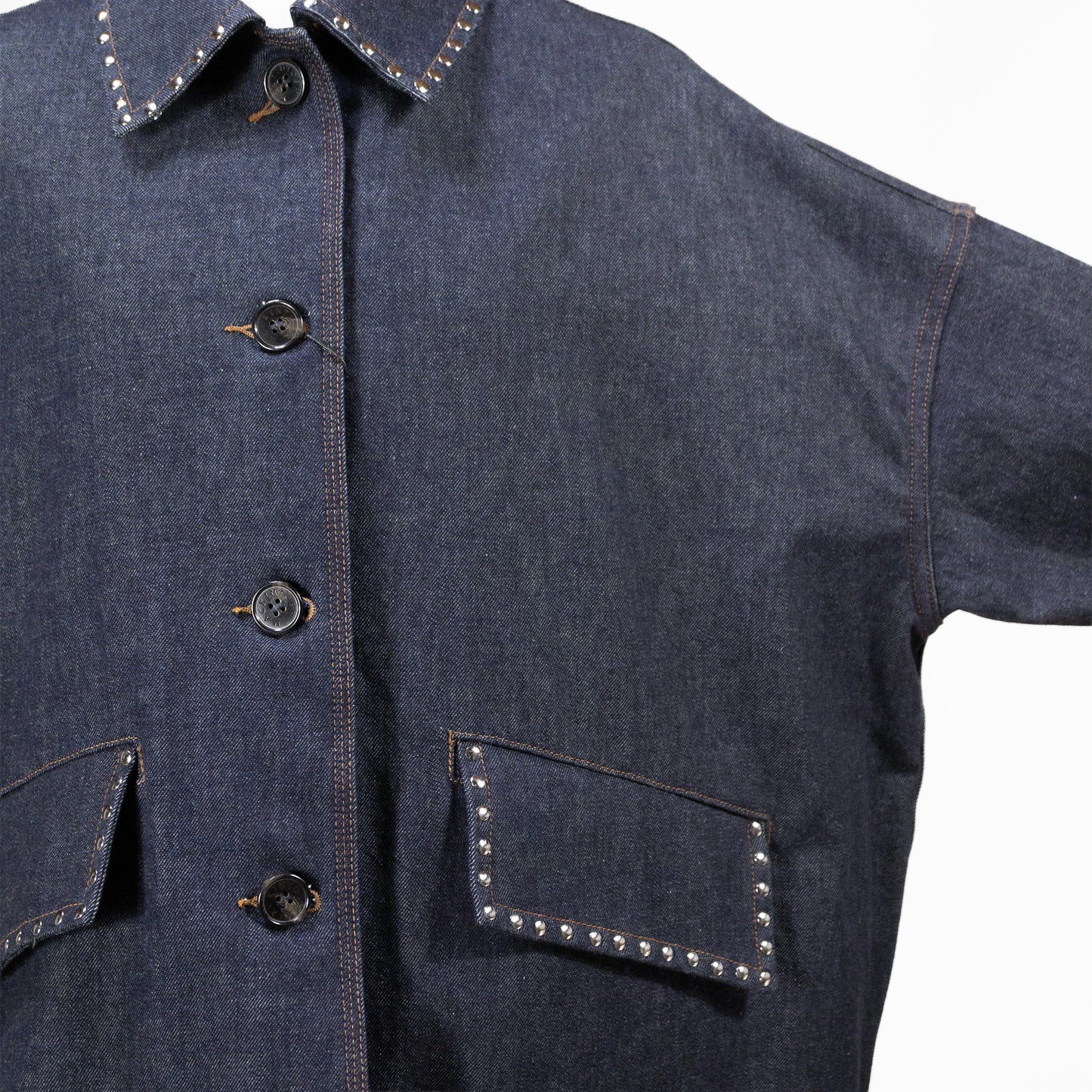 26SS MACKINTOSH HUMBIE デニムジャケットスタッズ インディゴワンウォッシュ L261ND1003BALTS