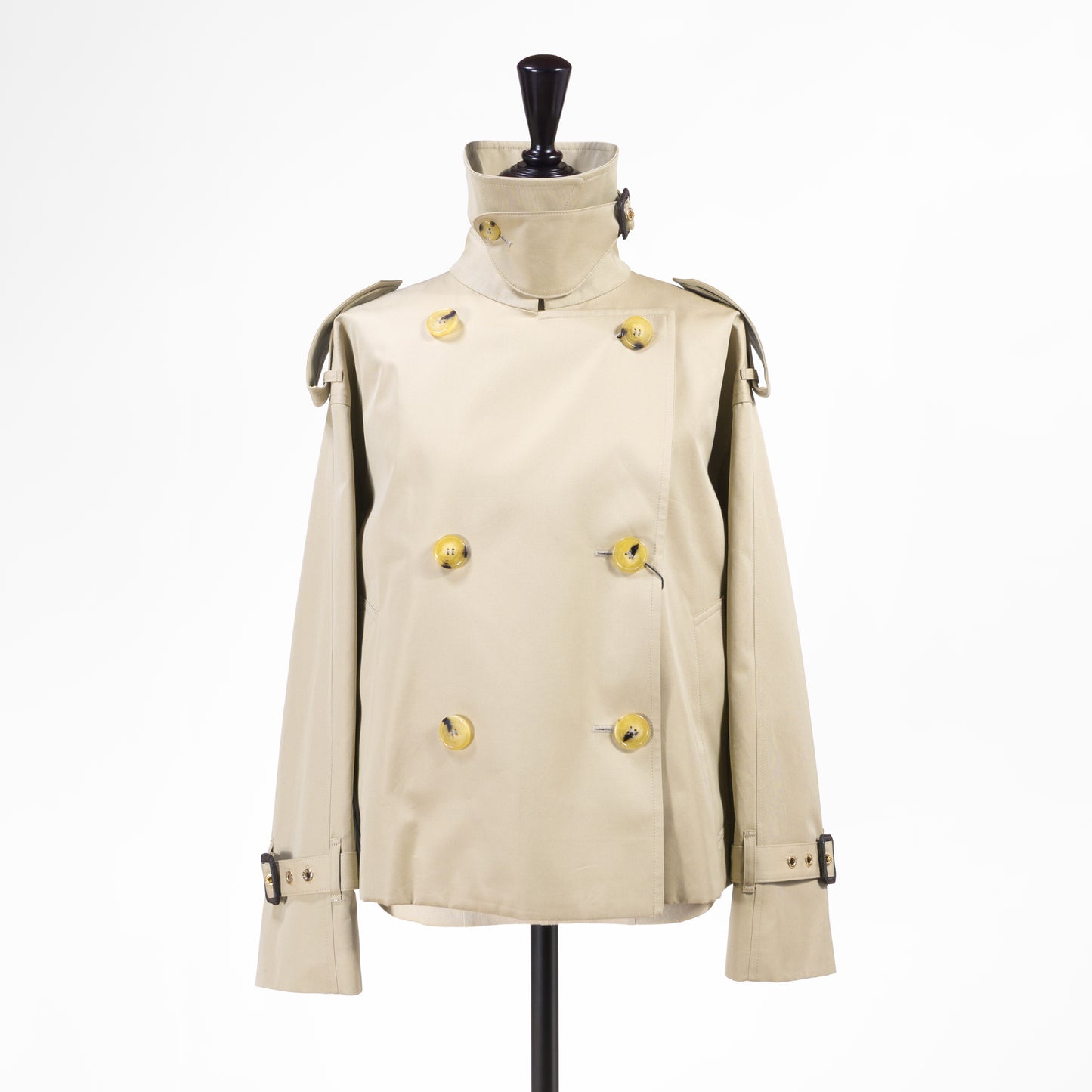 26SS MACKINTOSH EYEMOUTH クロップド丈トレンチコート L261HI1215FLOC