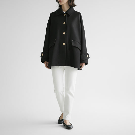 25AW MACKINTOSH HUMBIE ショート メタルボタン ブラック L252MO1182F2K (コピー)