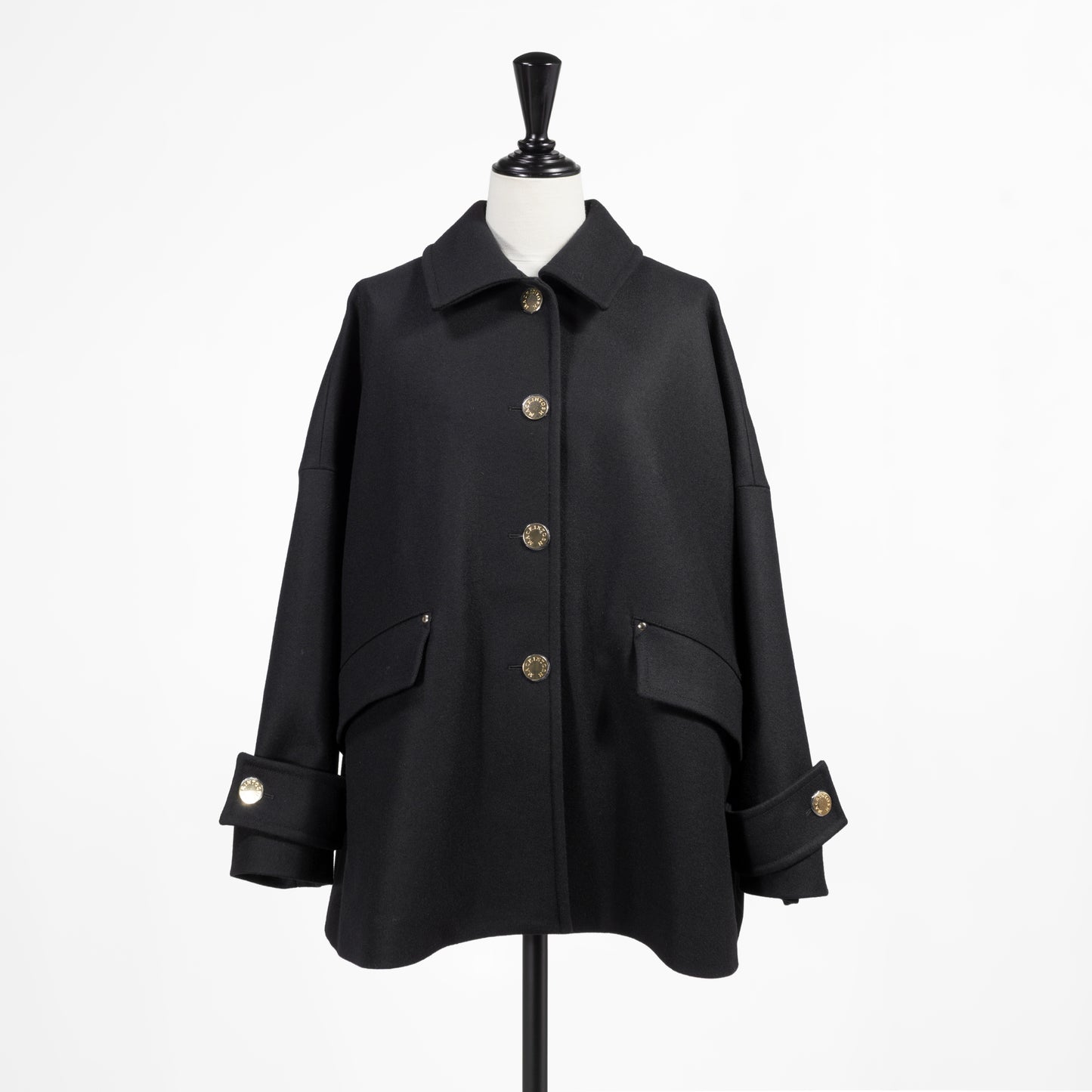 25AW MACKINTOSH HUMBIE ショート メタルボタン ブラック L252MO1182F2K (コピー)