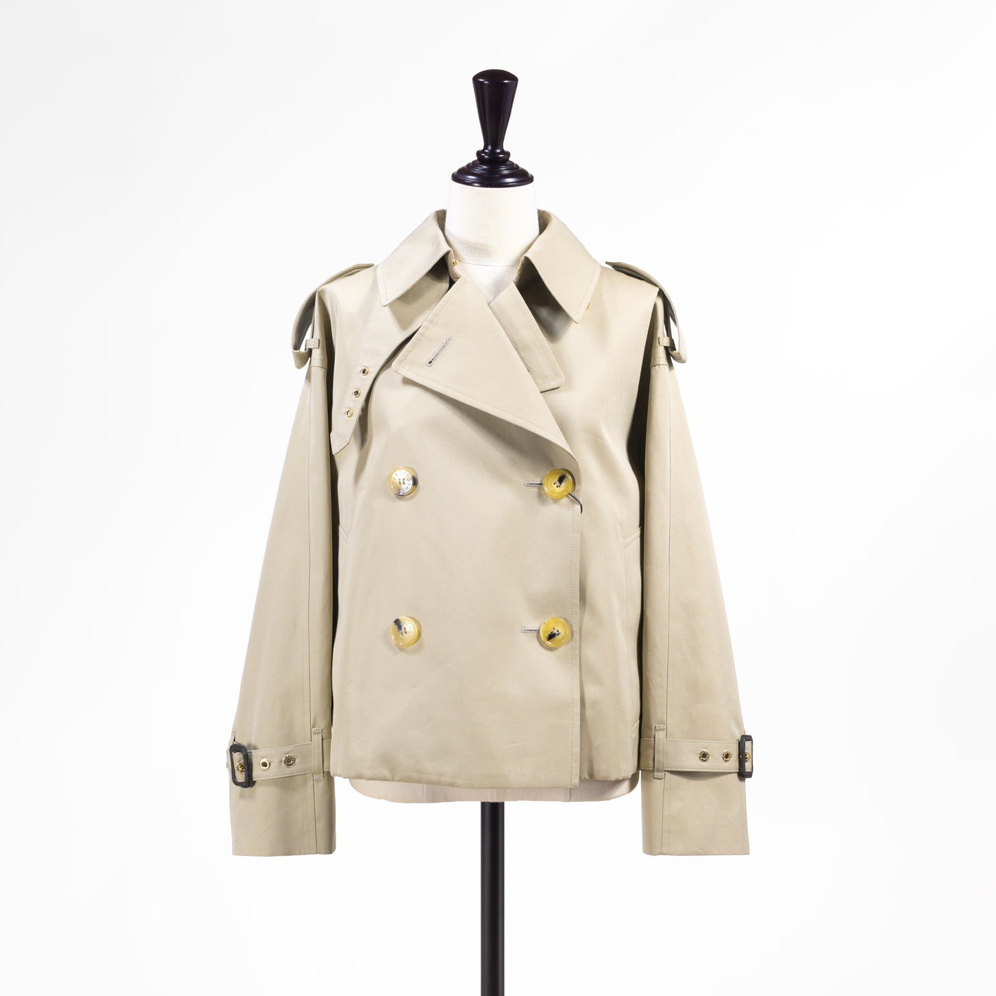 26SS MACKINTOSH EYEMOUTH クロップド丈トレンチコート L261HI1215FLOC