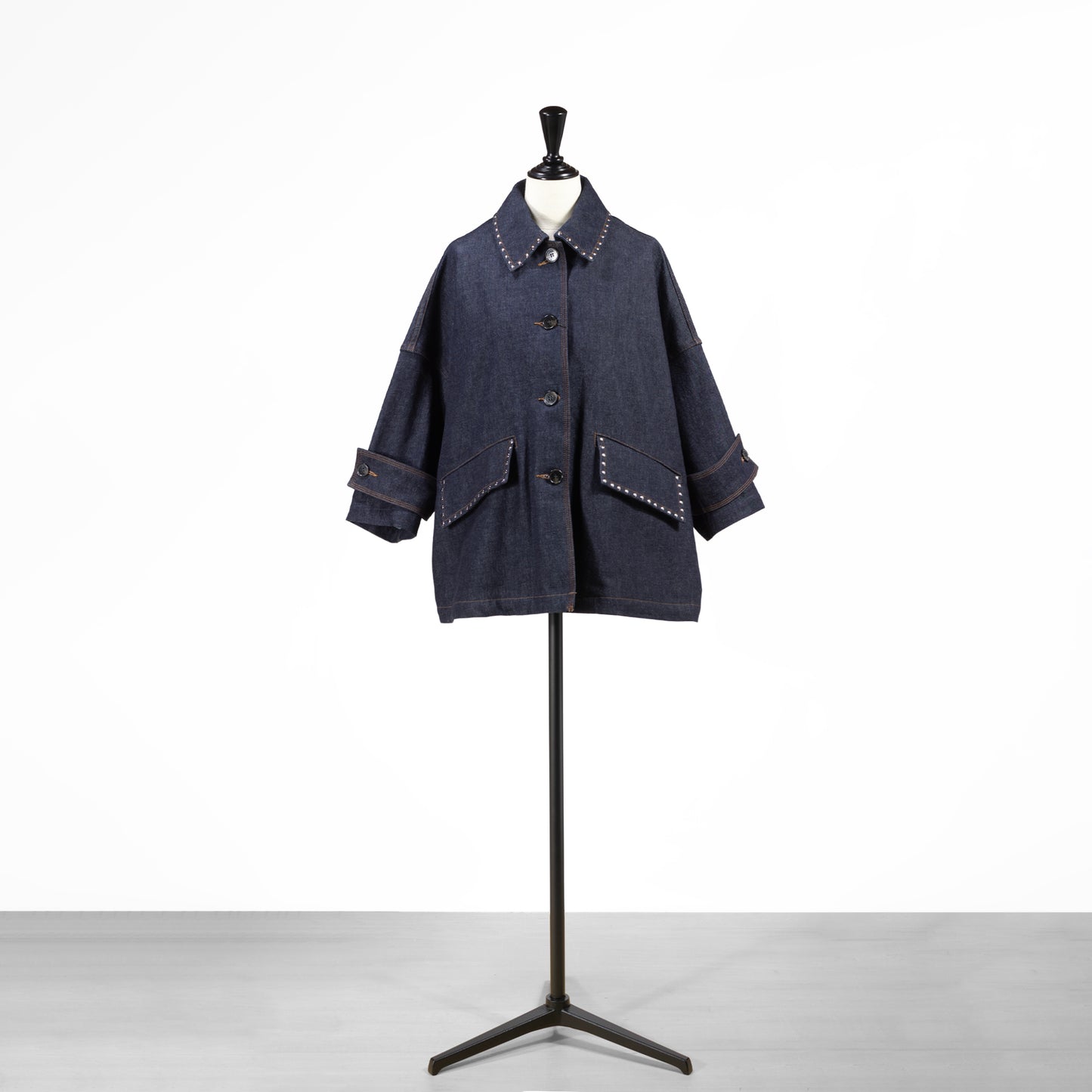 26SS MACKINTOSH HUMBIE デニムジャケットスタッズ インディゴワンウォッシュ L261ND1003BALTS