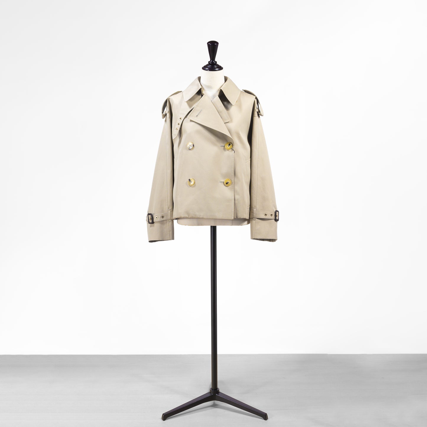 26SS MACKINTOSH EYEMOUTH クロップド丈トレンチコート L261HI1215FLOC