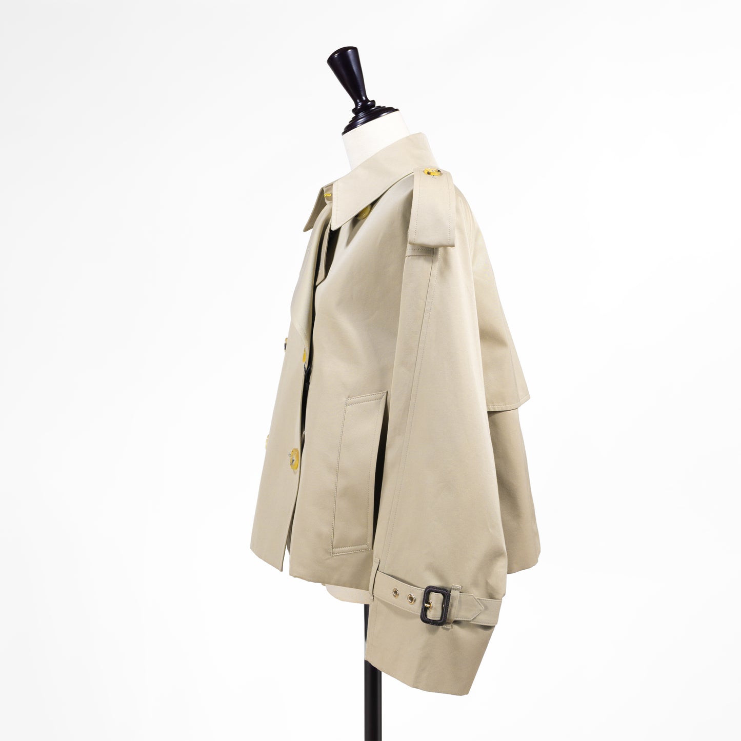 26SS MACKINTOSH EYEMOUTH クロップド丈トレンチコート L261HI1215FLOC