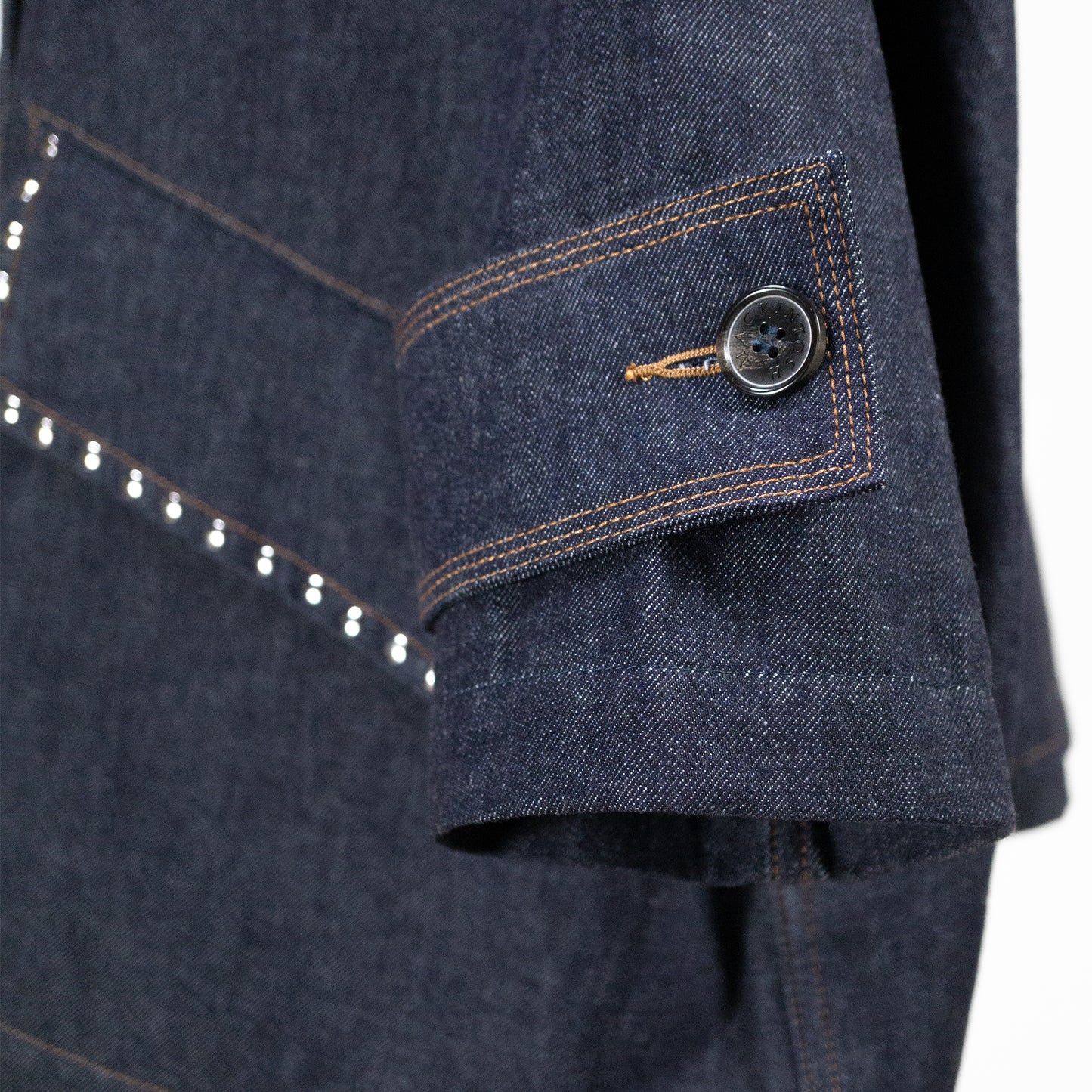 26SS MACKINTOSH HUMBIE デニムジャケットスタッズ インディゴワンウォッシュ L261ND1003BALTS