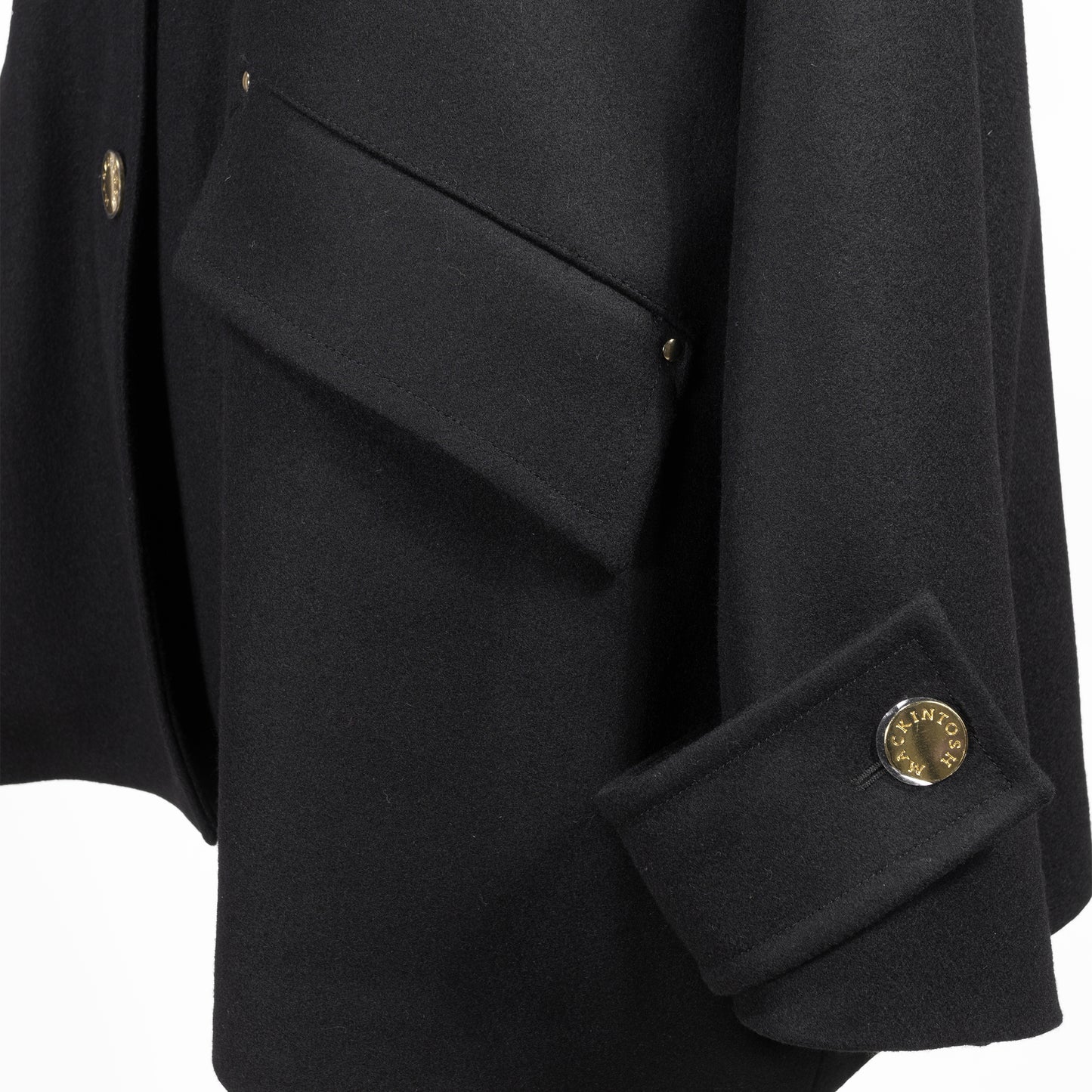 25AW MACKINTOSH HUMBIE ショート メタルボタン ブラック L252MO1182F2K (コピー)