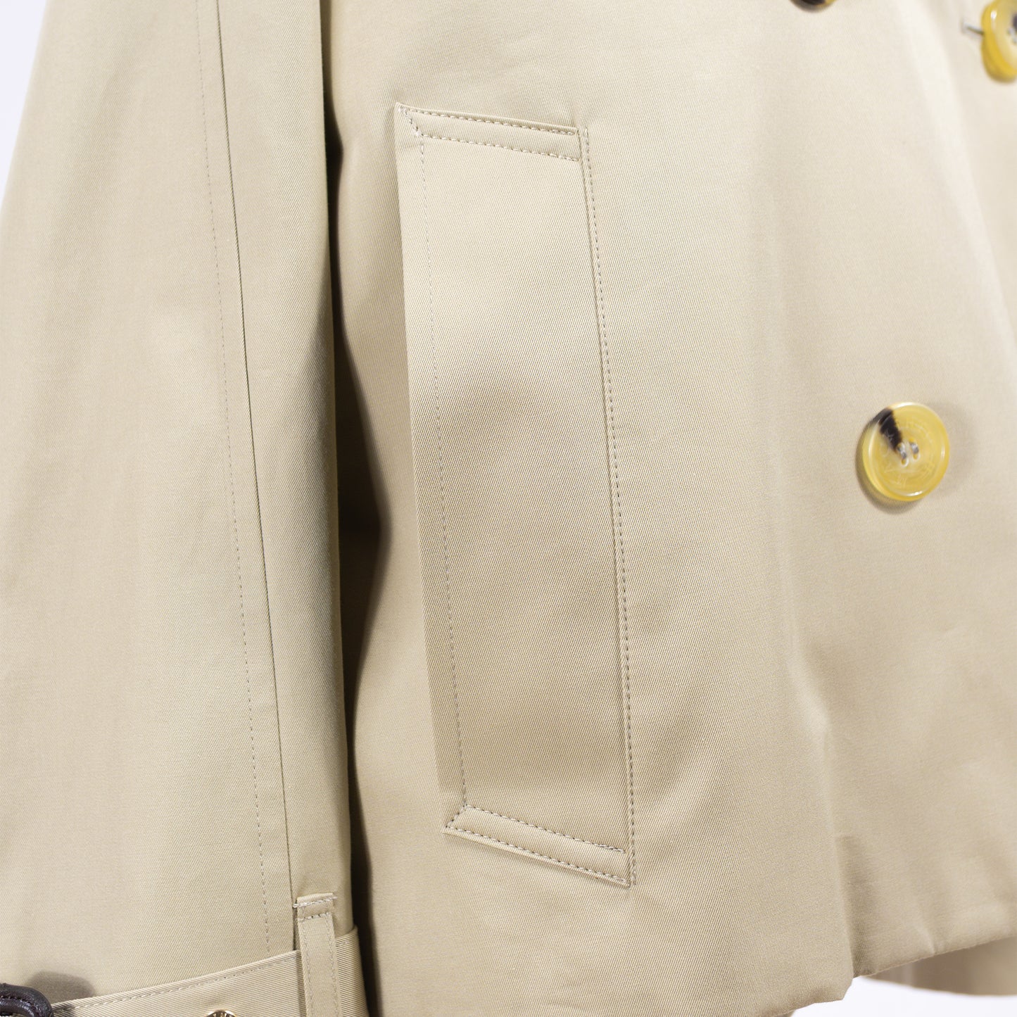 26SS MACKINTOSH EYEMOUTH クロップド丈トレンチコート L261HI1215FLOC