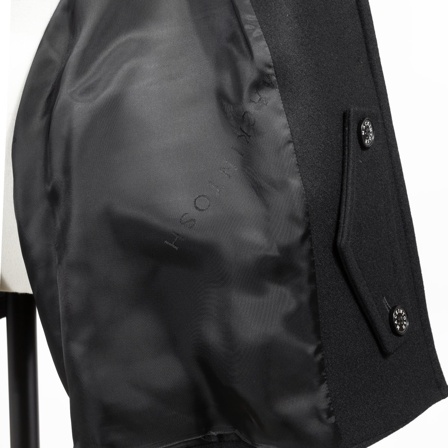 25AW MACKINTOSH HUMBIE ショート メタルボタン ブラック L252MO1182F2K (コピー)