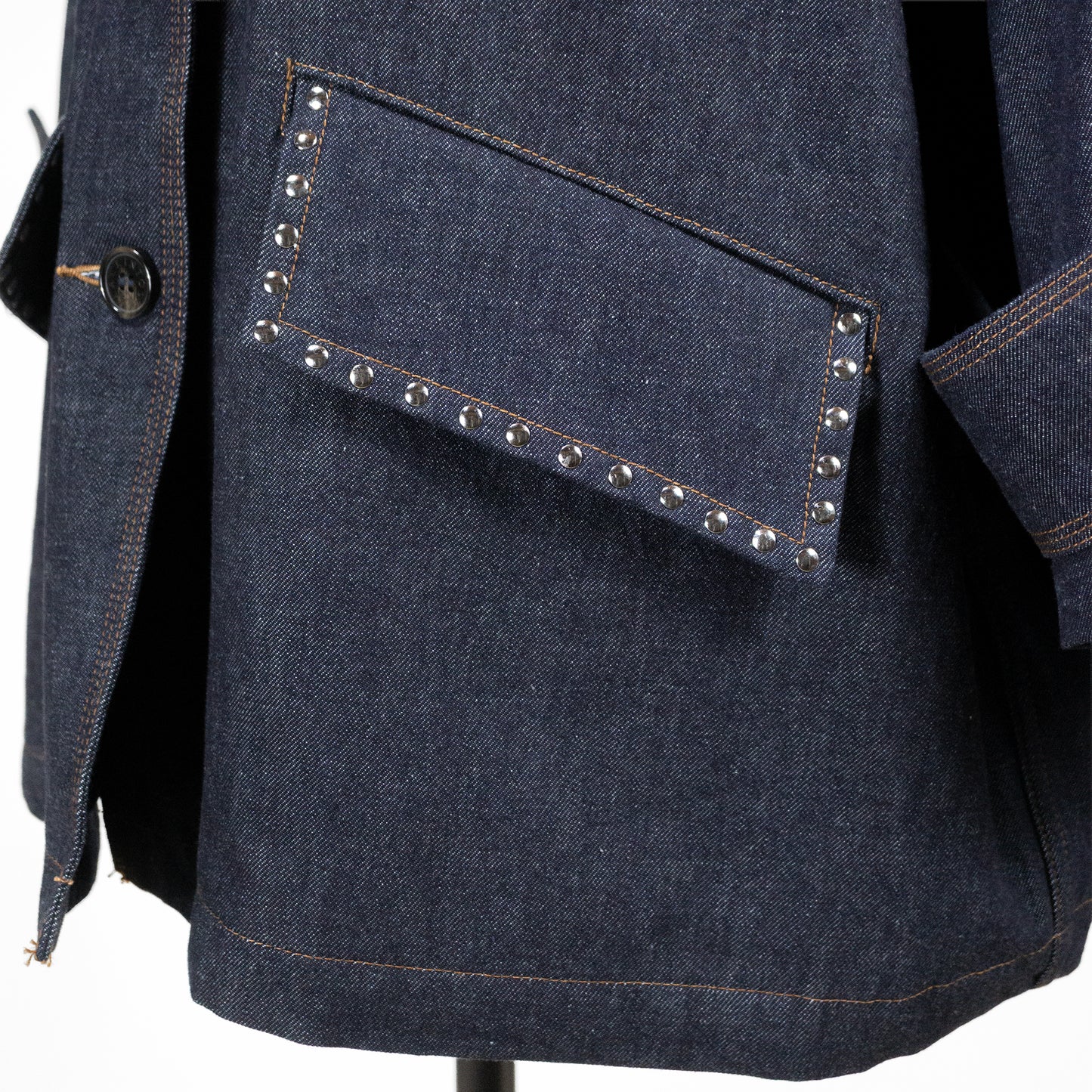 26SS MACKINTOSH HUMBIE デニムジャケットスタッズ インディゴワンウォッシュ L261ND1003BALTS