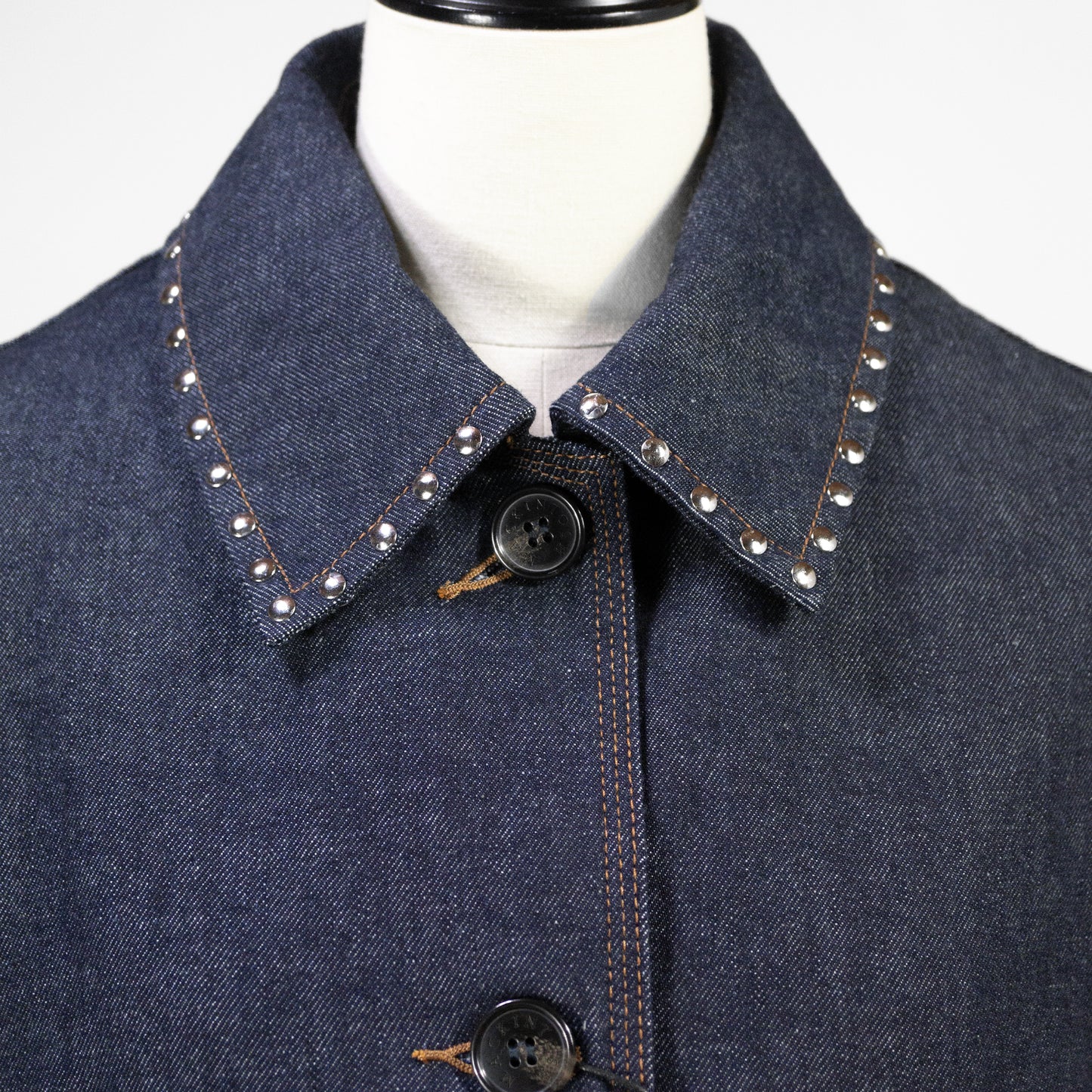 26SS MACKINTOSH HUMBIE デニムジャケットスタッズ インディゴワンウォッシュ L261ND1003BALTS