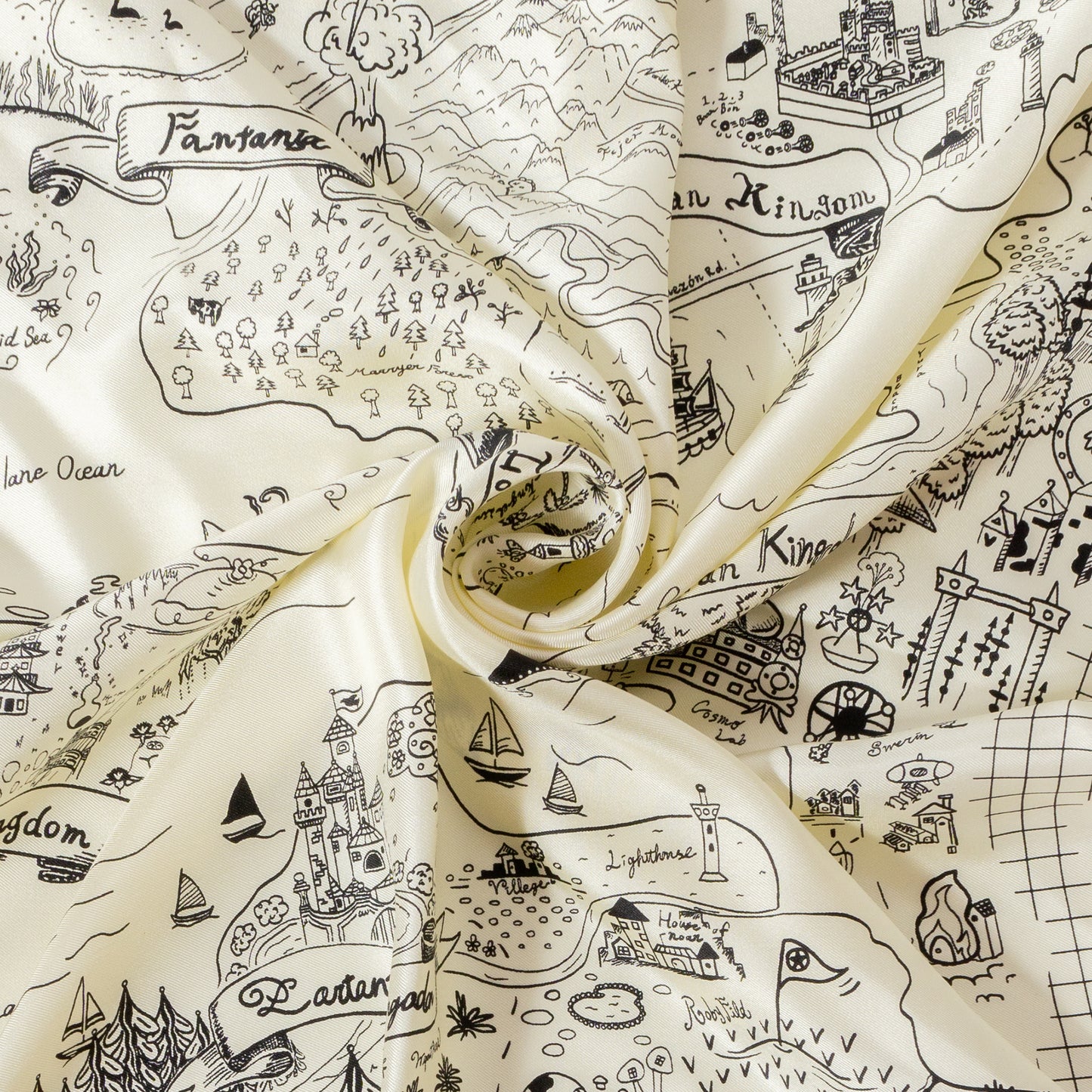 24SS manipuri SILKSCARF65 MAGICAL MAP