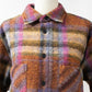 24AW wax london WH OVER SHIRT WOOL BLEND CHECK MULTI