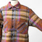 24AW wax london WH OVER SHIRT WOOL BLEND CHECK MULTI