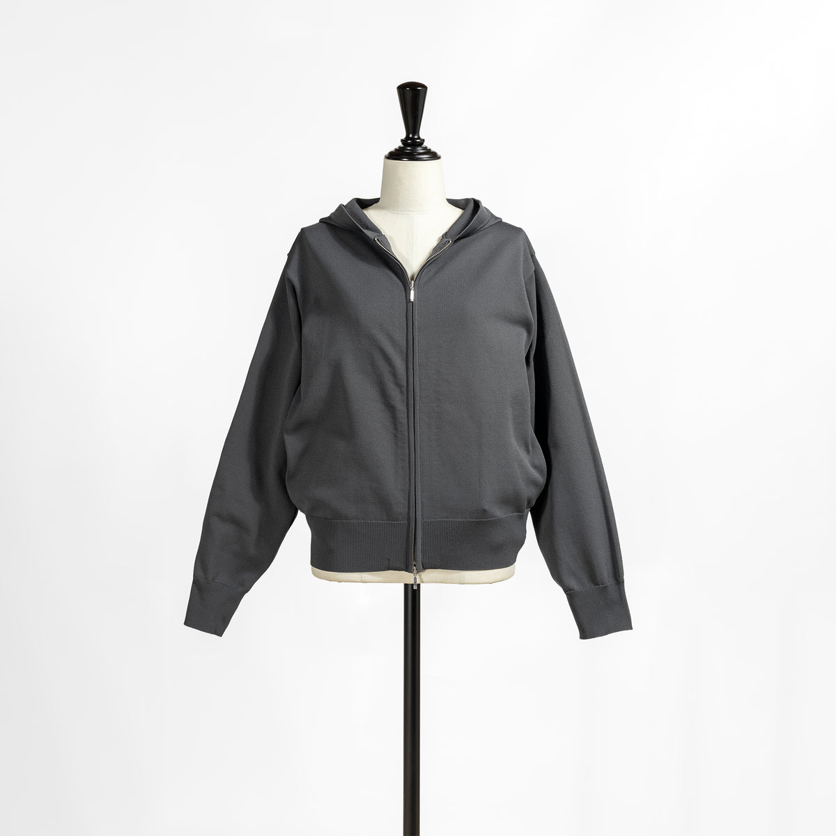 26AW mizuiro ind フードジップニット 3-220152