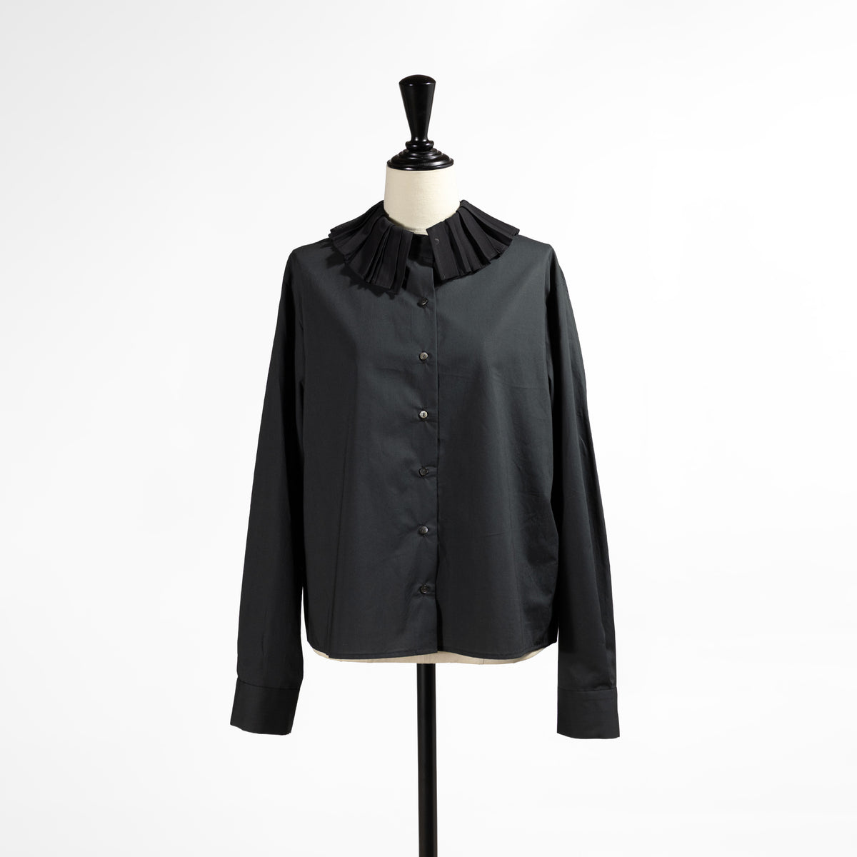 26AW mizuiro ind プリーツカラーシャツ  3-230124