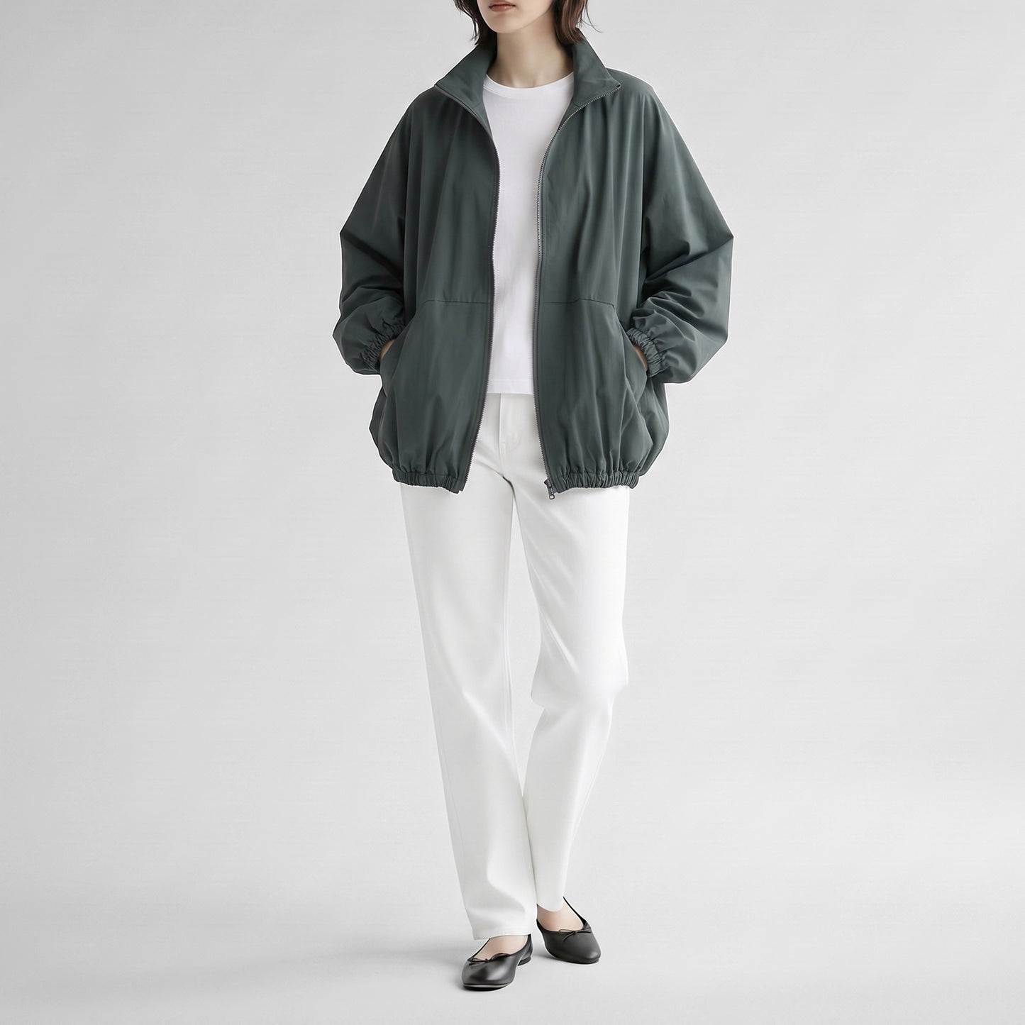 26AW mizuiro ind ハイネックジップブルゾン 3-270080