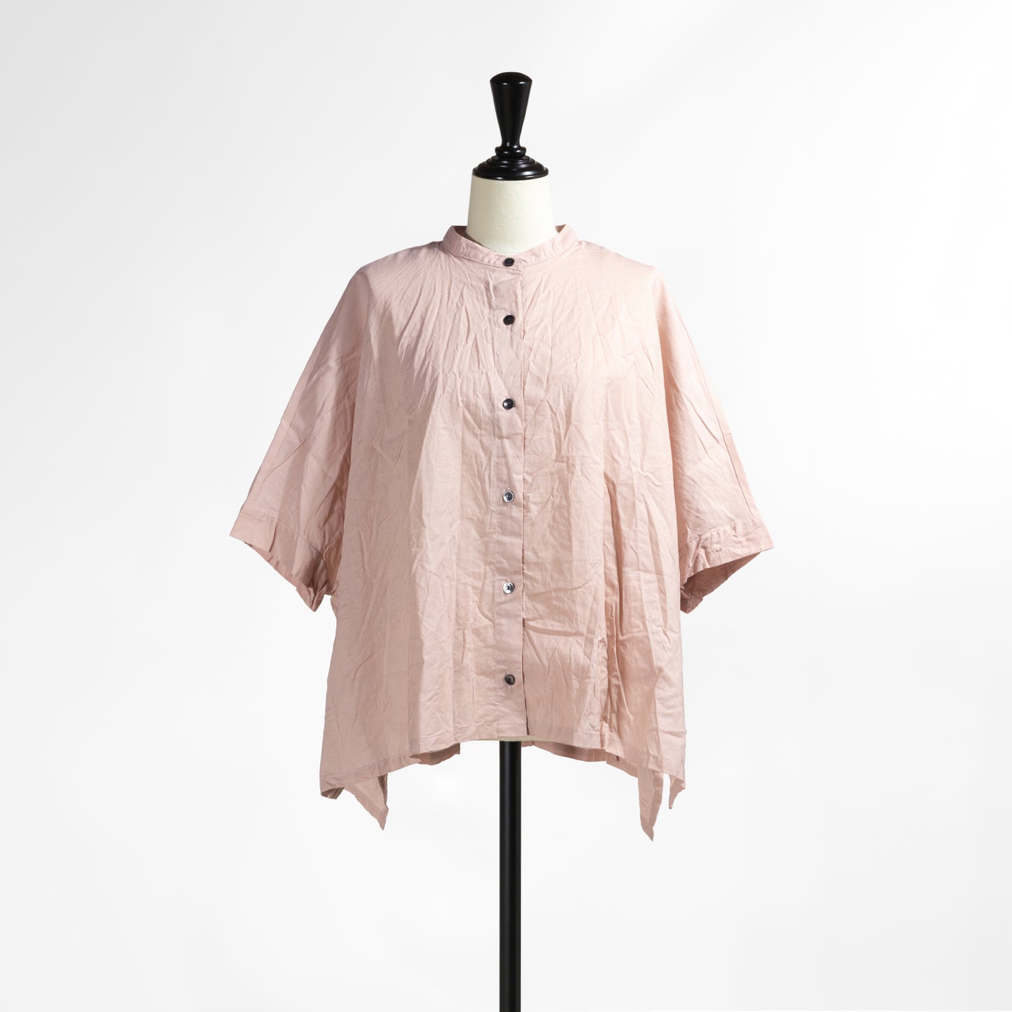 26SS mizuiro ind コットンリネン スタンドカラーワイドシャツ 2-230149