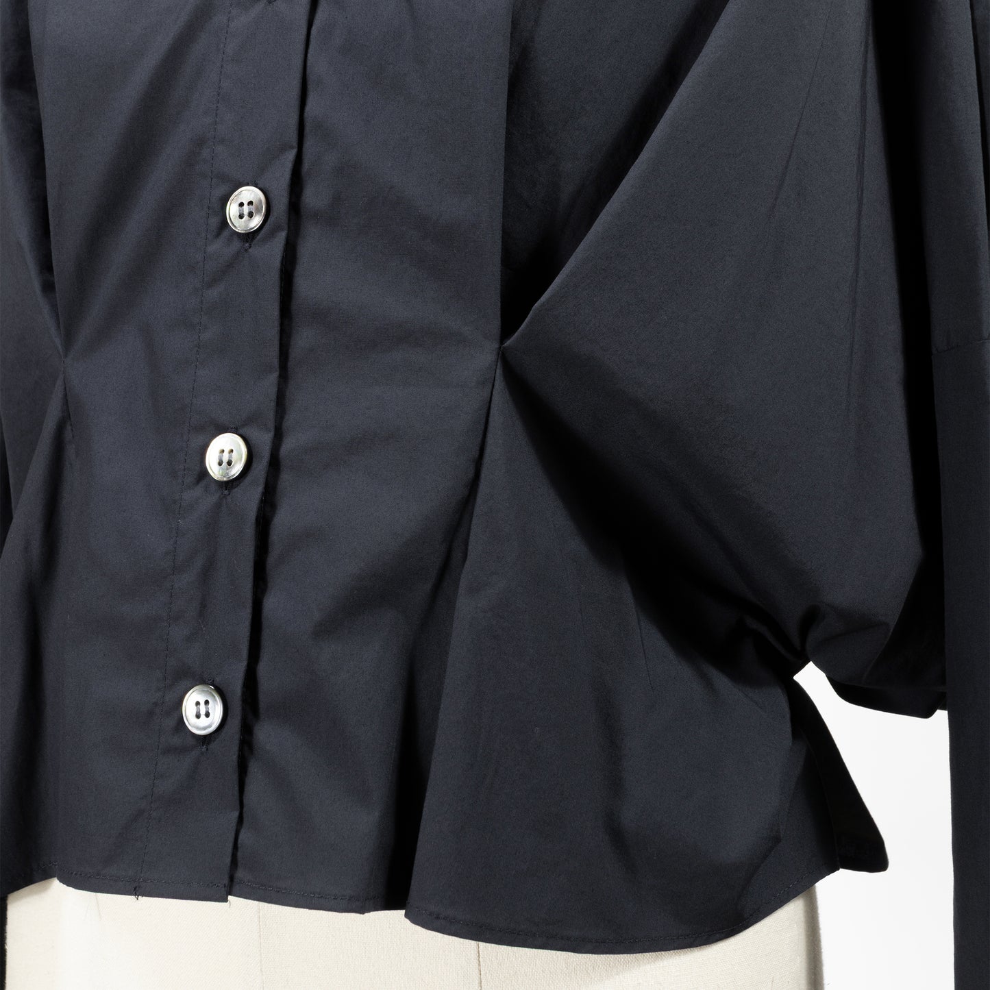 26SS mizuiro ind コクーンショートシャツ 1-230164