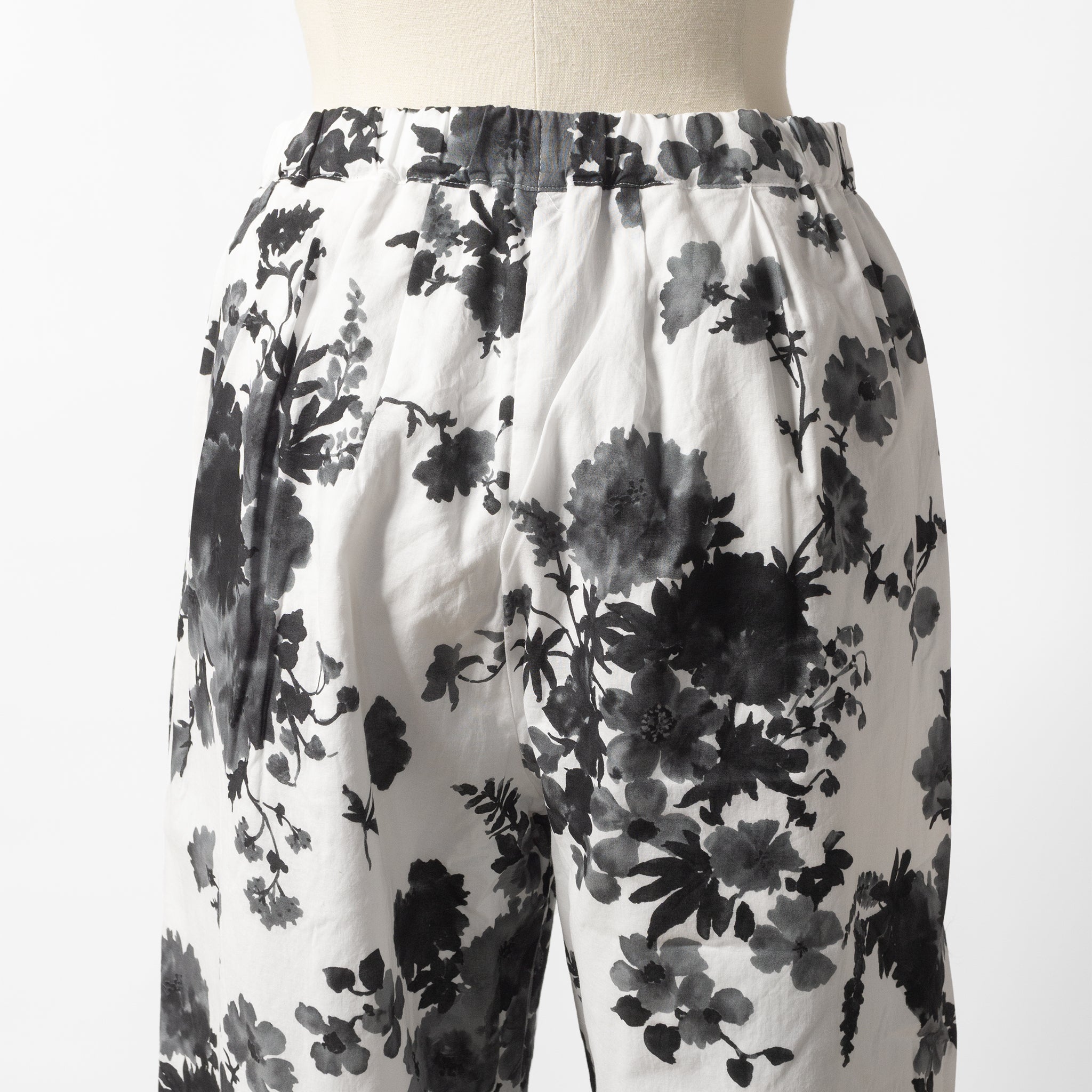 24SS mizuiro ind Flower Print Easy Pants