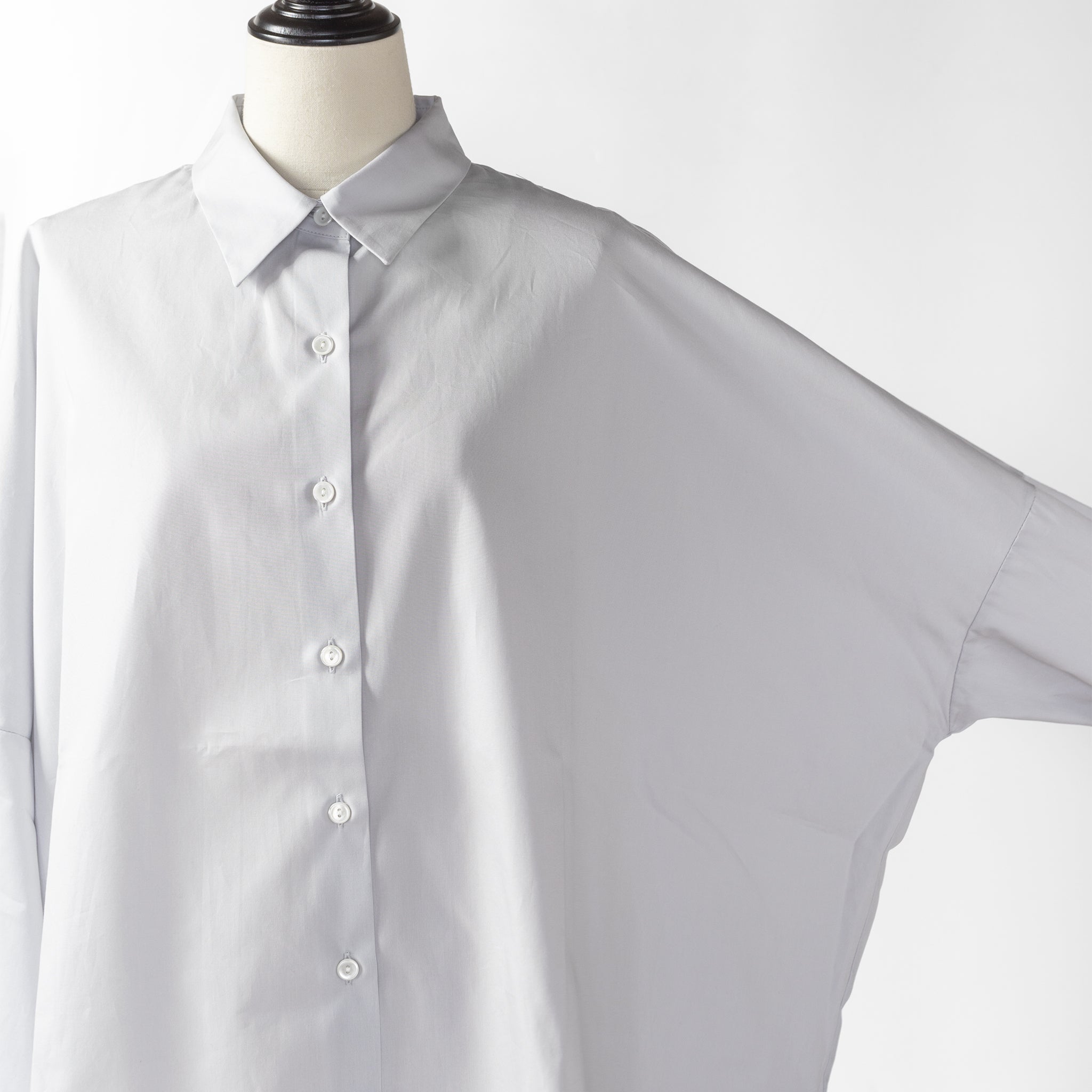 24SS mizuiro ind Cotton Broad Wide Shirt