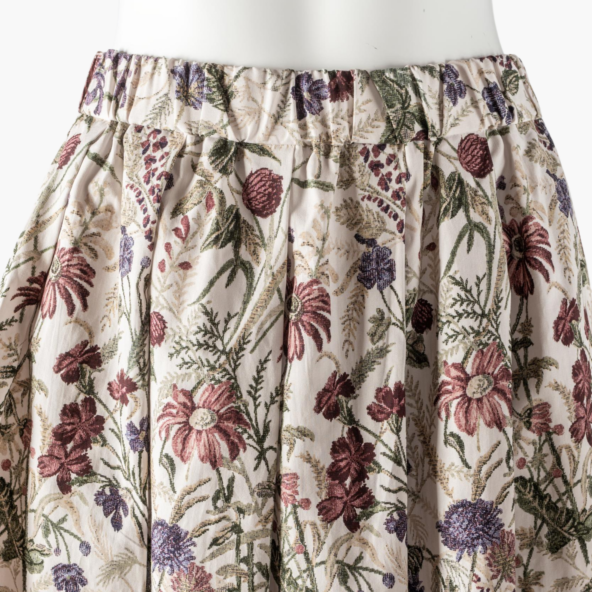 mizuiro ind FLOWER PRINT EASY SKIRT