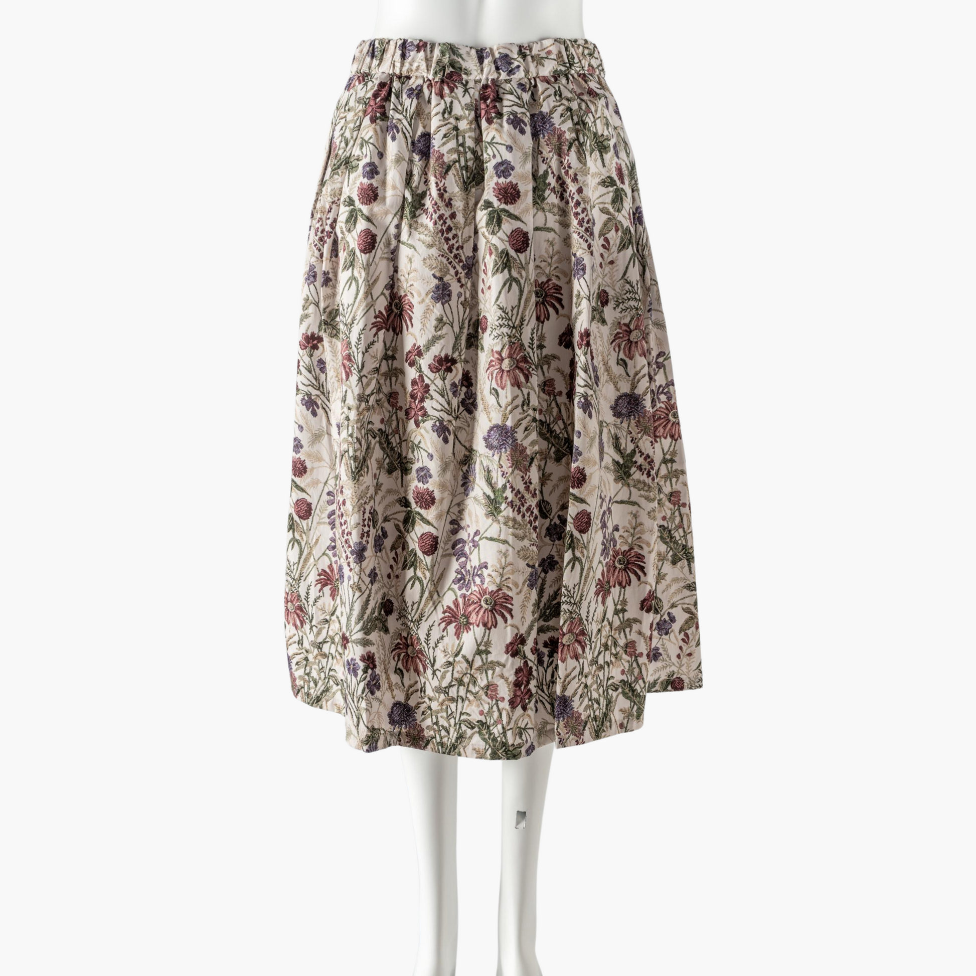 mizuiro ind FLOWER PRINT EASY SKIRT