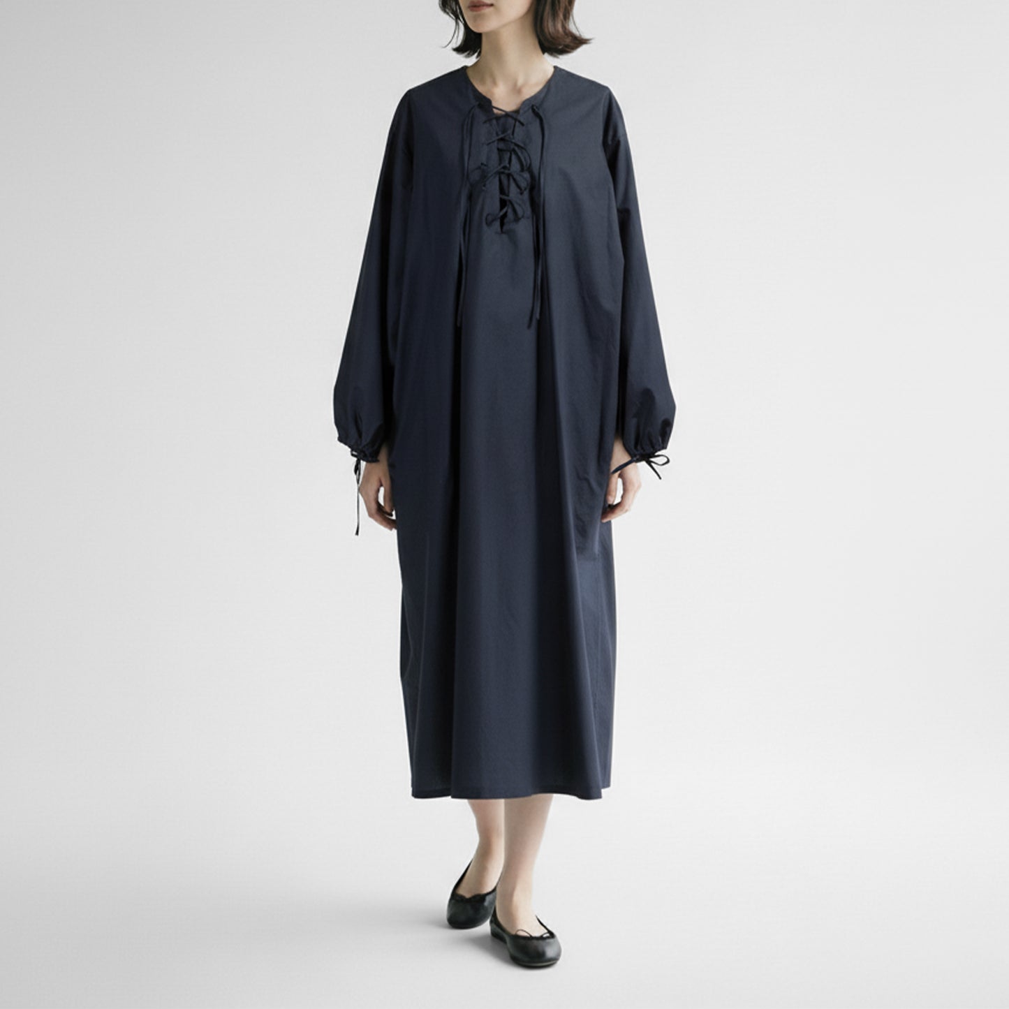 26ES mizuiro ind レースアップワンピース 1-250072