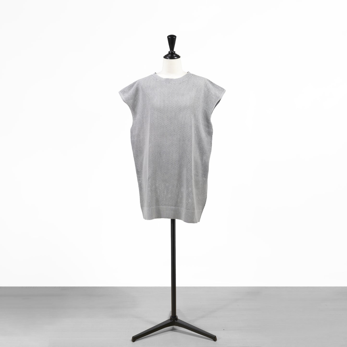 26SS mizuiro ind ストーンウォッシュ メッシュロングベスト 1-220067