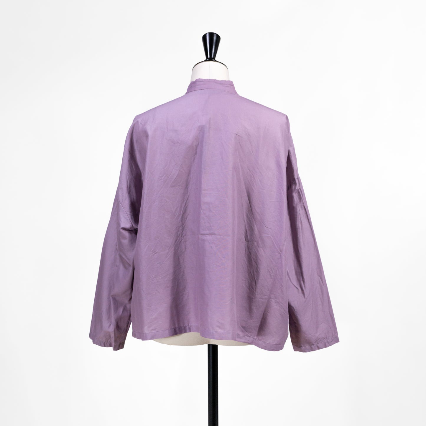 26ES mizuiro ind レーススタンドカラーワイドシャツ 1-239005