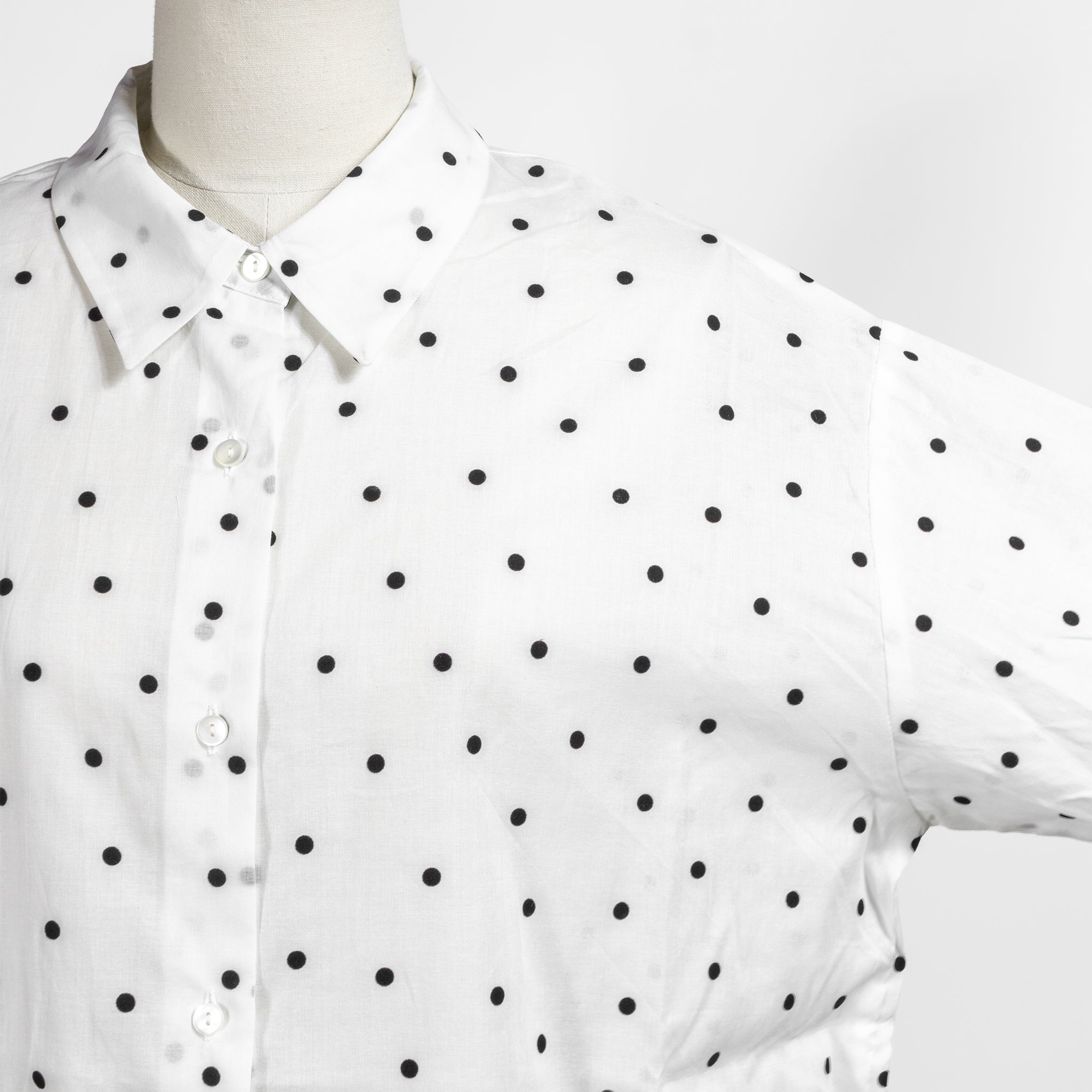 ONTADE公式｜mizuiro ind ミズイロインド フロッキードットプリント