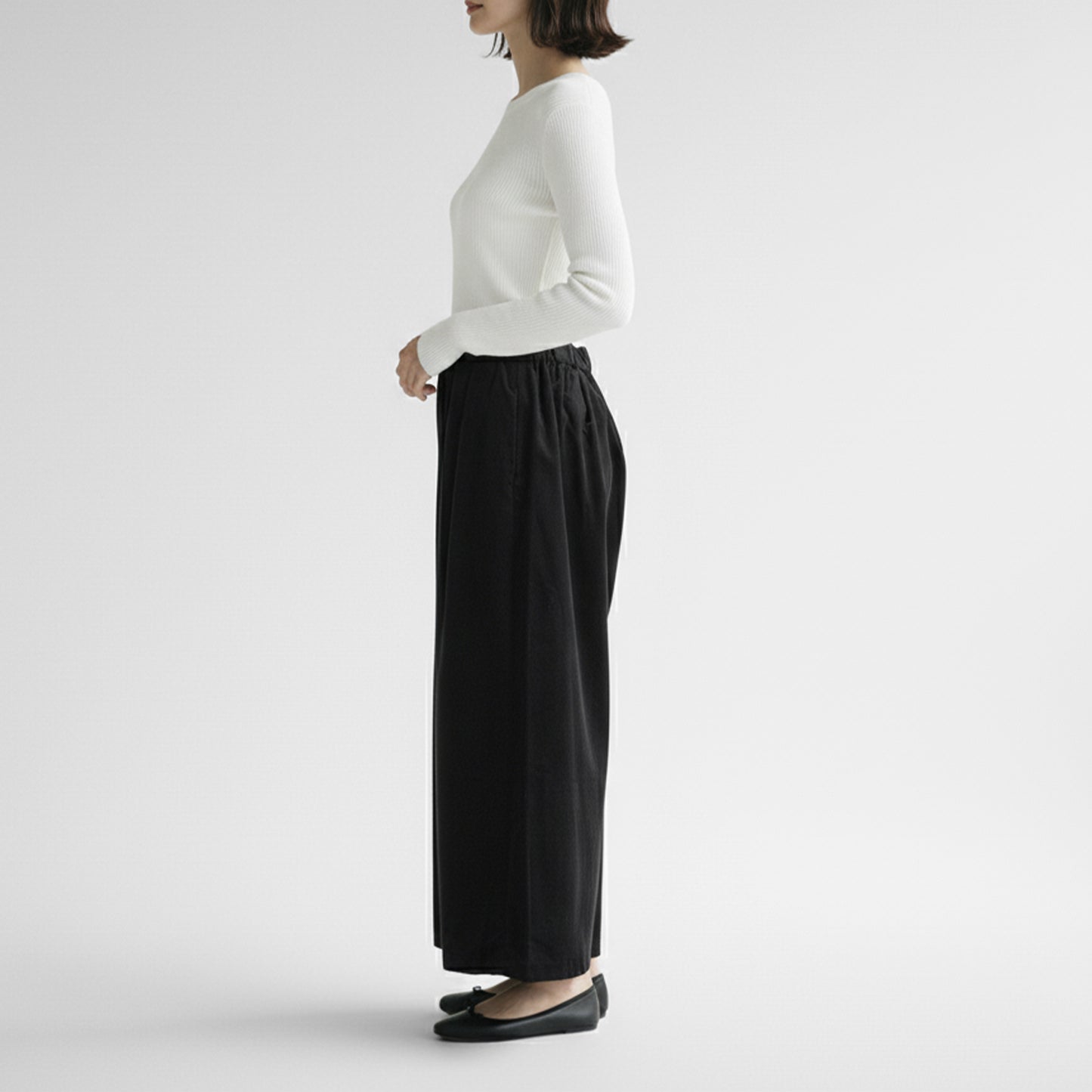 25AW mizuiro ind コーデュロイタックワイドパンツ 4-260067