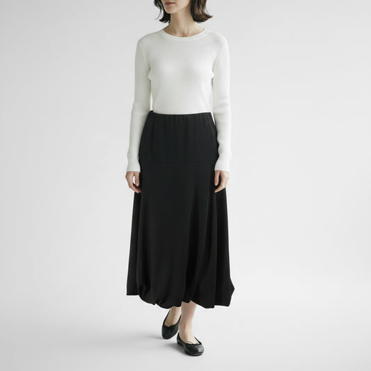 26SS mizuiro ind ジョーゼットバルーンロングスカート 1-260105