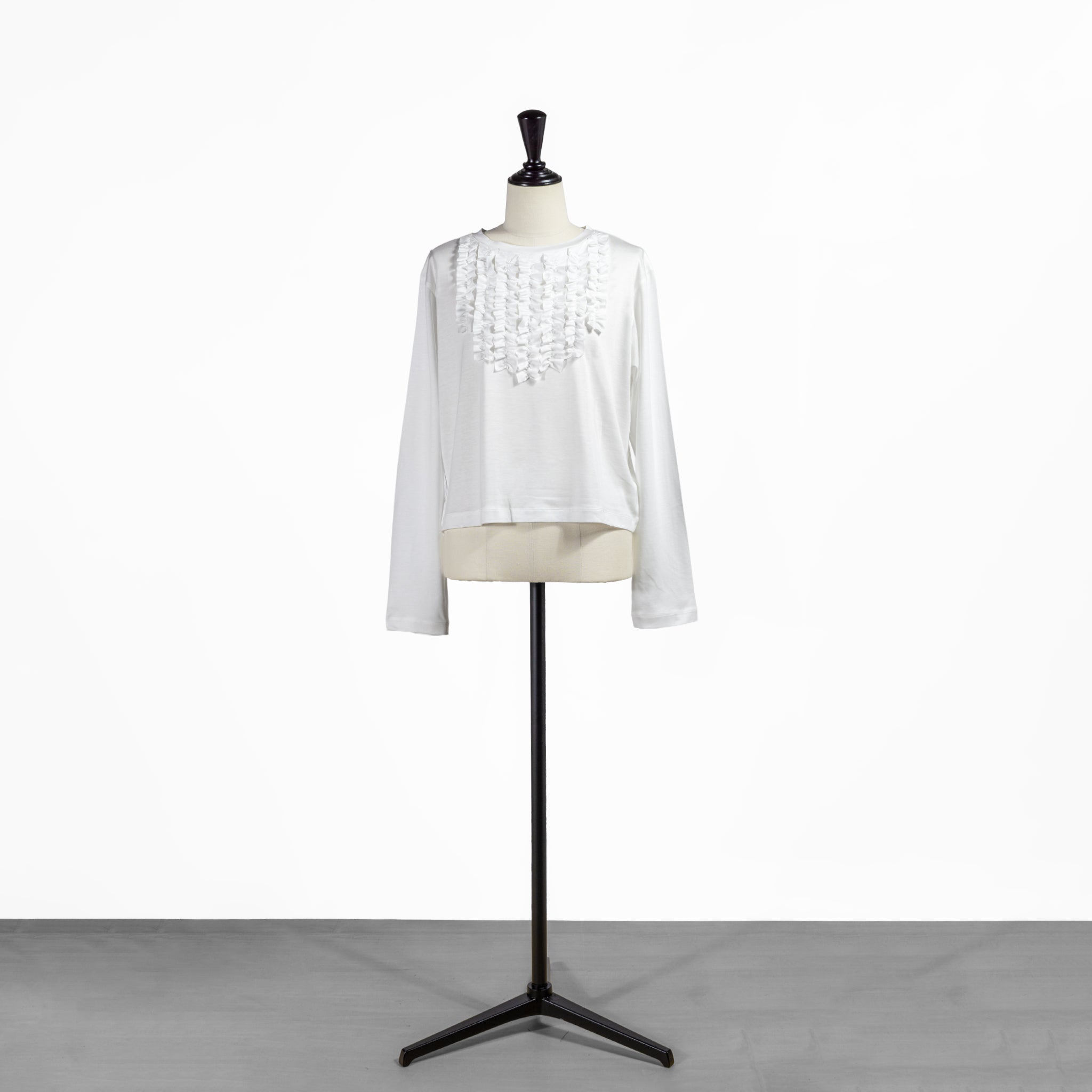 美品　ミズイロインド　シャツ セール 30%OFF】mizuiro ind シアーボイルミックススタンド
