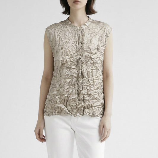 26SS mizuiro ind ワッシャーノースリーブシャツ 1-230153