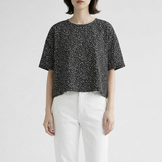 26SS mizuiro ind プリントワイドプルオーバー 1-210081