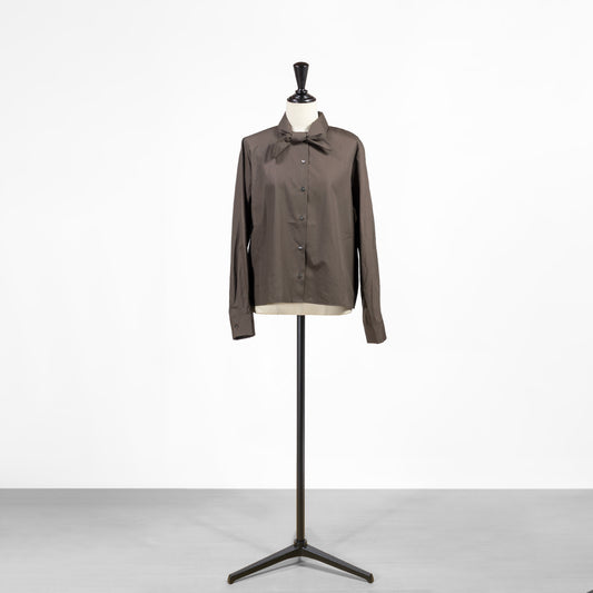 25AW mizuiro ind リボンタイシャツ 4-230060