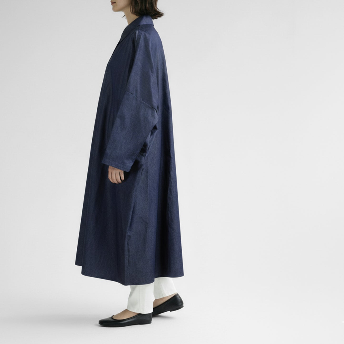 26SS mizuiro ind デニムワイドシャツワンピース 1-250083