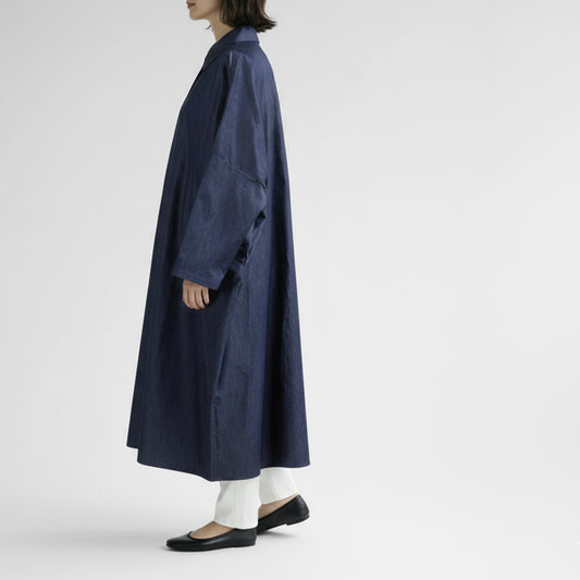 26SS mizuiro ind デニムワイドシャツワンピース 1-250083