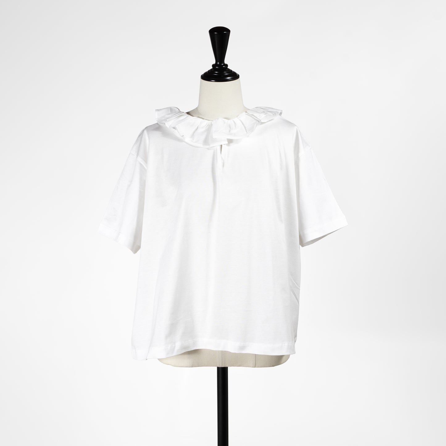 26SS mizuiro ind フリルカラー スキッパーTシャツ 2-210138