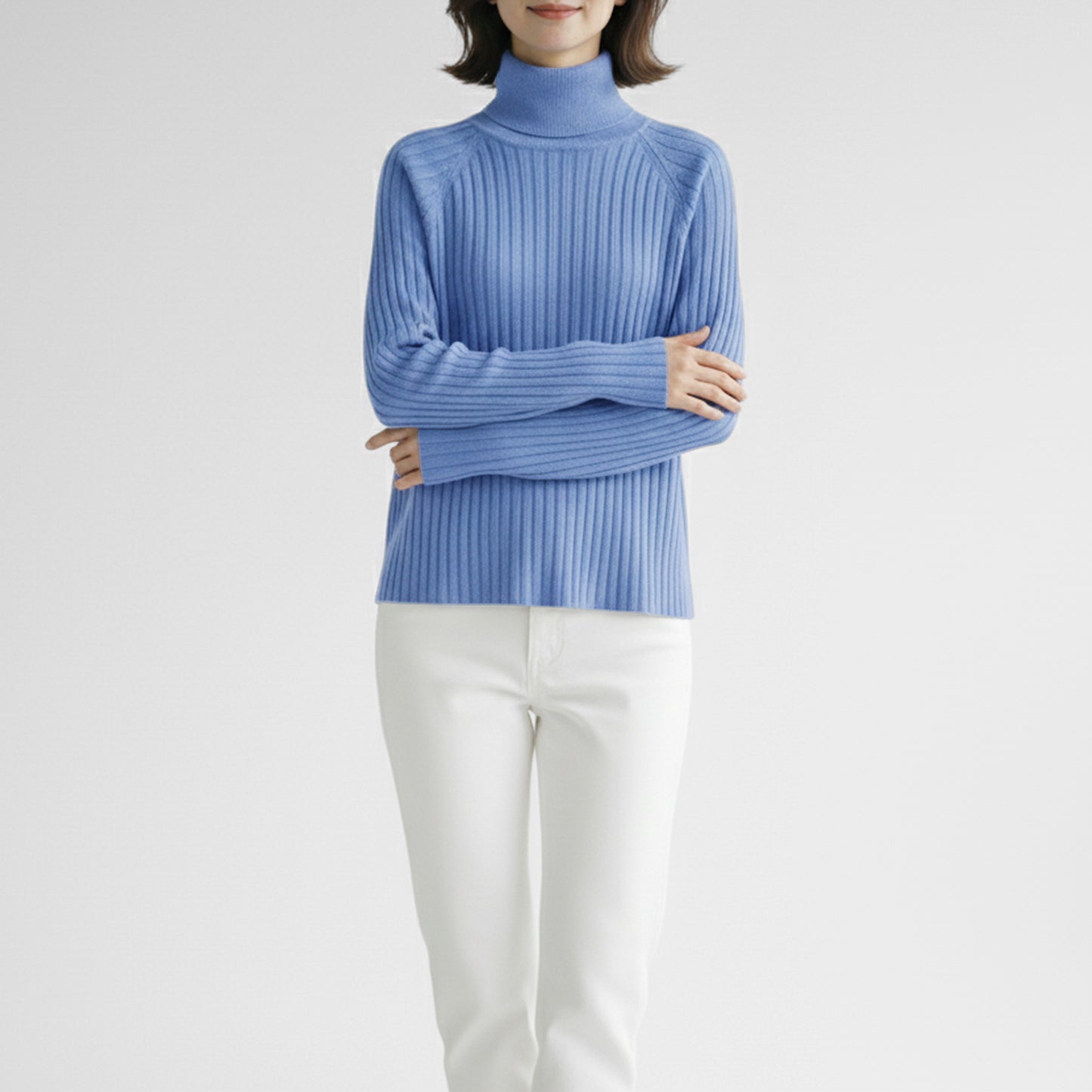 25AW mizuiro ind ワイドリブ ハイネックプルオーバー 4-220108