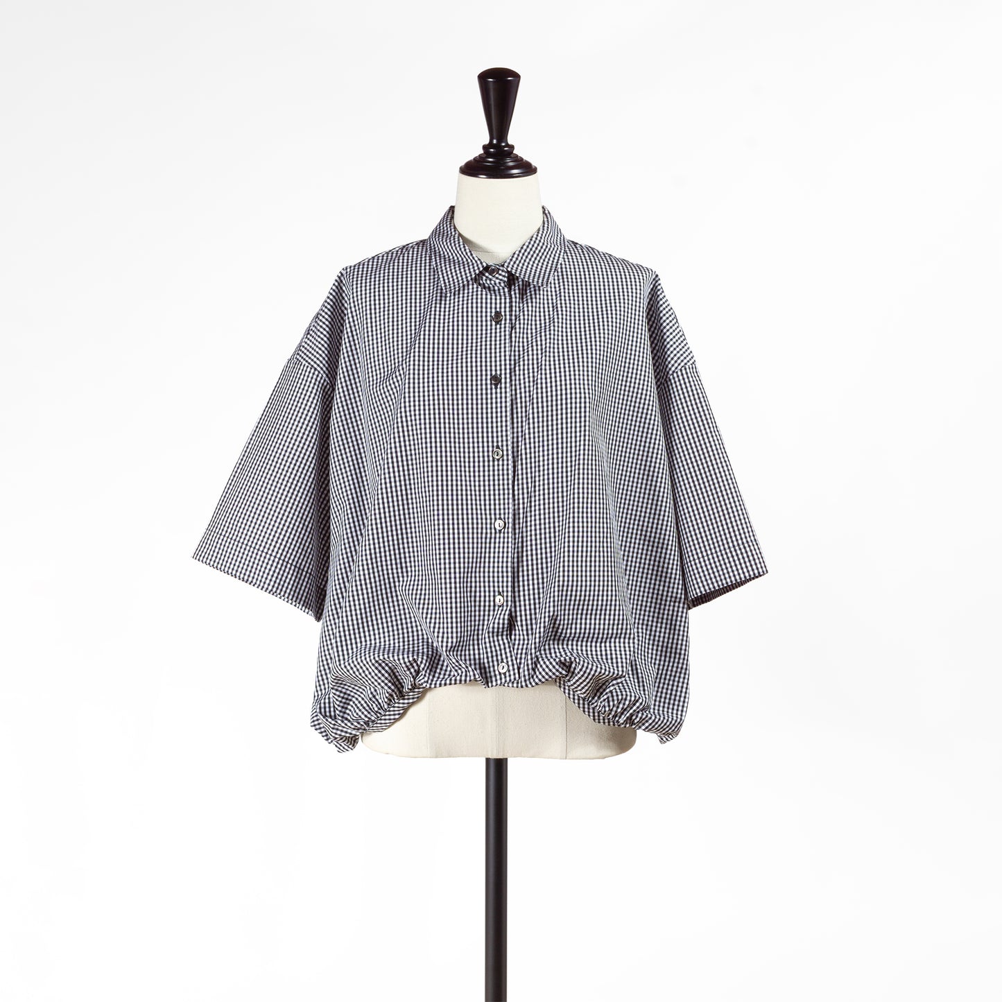 26SS mizuiro ind ハーフスリーブバルーンシャツ 2-230129