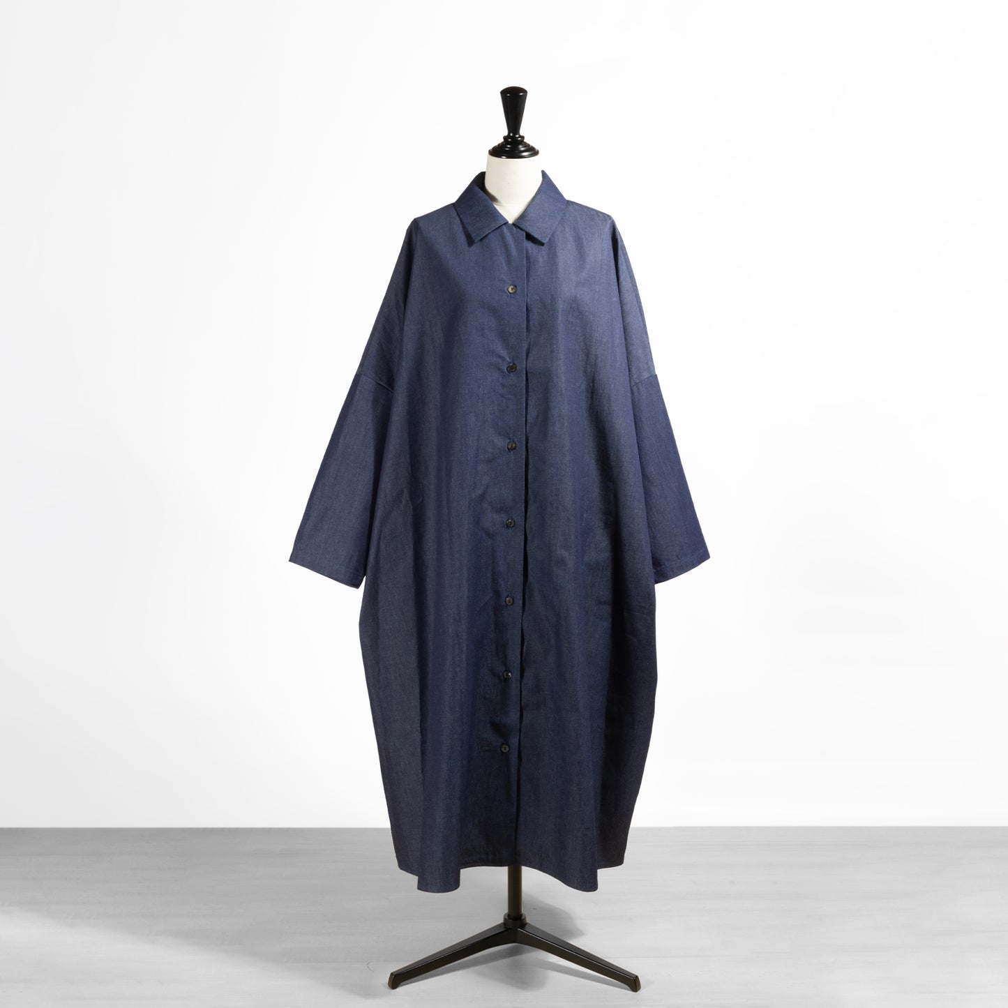 26SS mizuiro ind デニムワイドシャツワンピース 1-250083