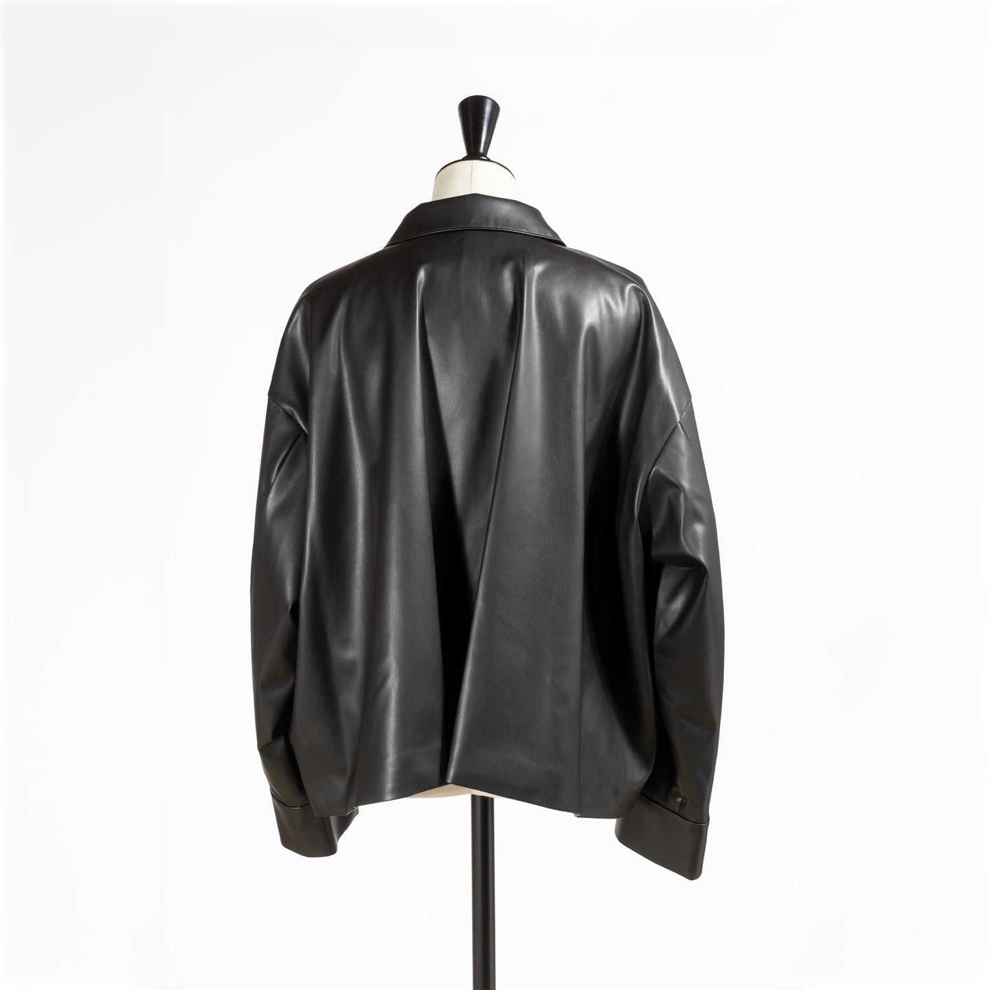 25AW mizuiro ind シンセティックレザーシャツジャケット 3-270069