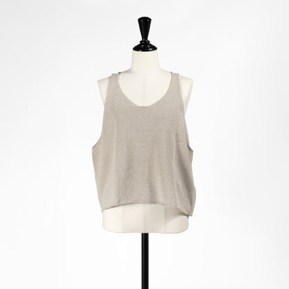 26SS mizuiro ind Uネックショートベスト 2-220043