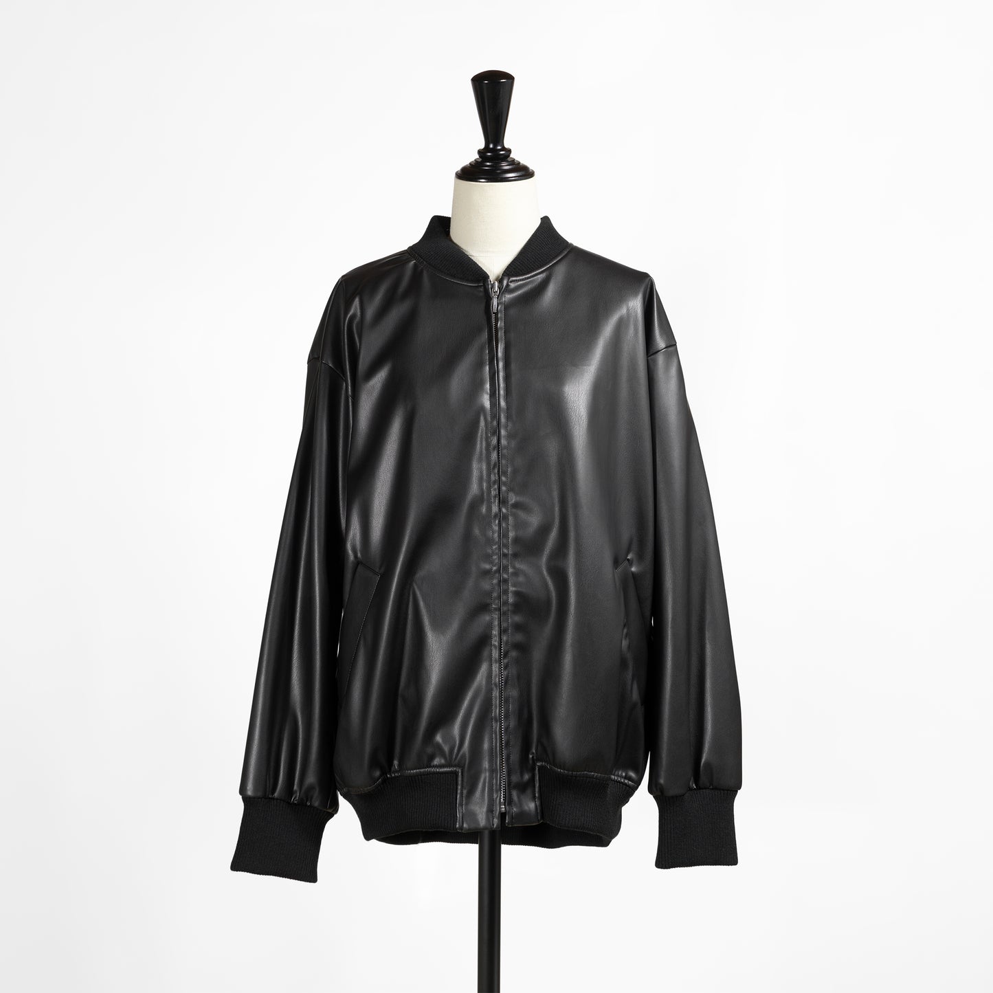 25AW mizuiro ind シンセティックレザージップブルゾン 3-270061