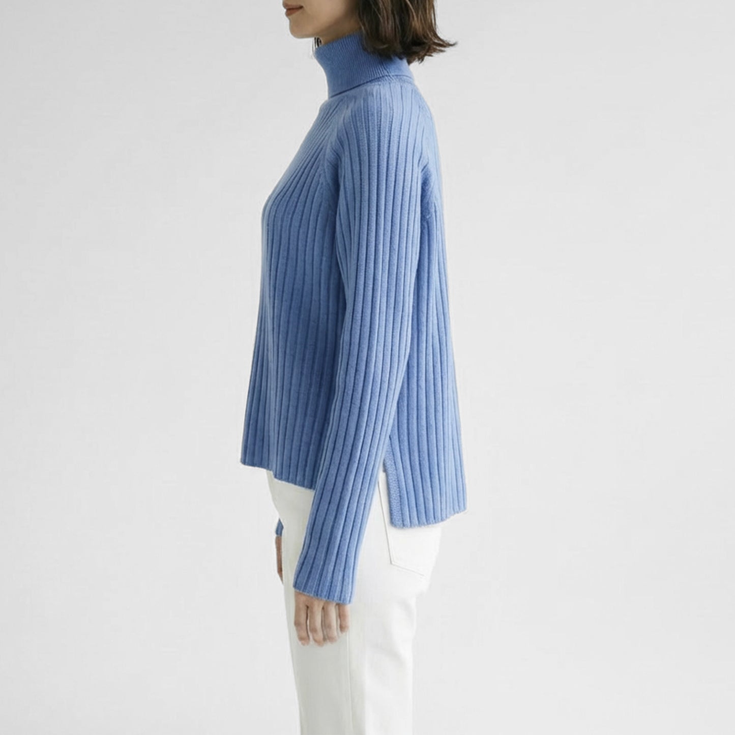 25AW mizuiro ind ワイドリブ ハイネックプルオーバー 4-220108