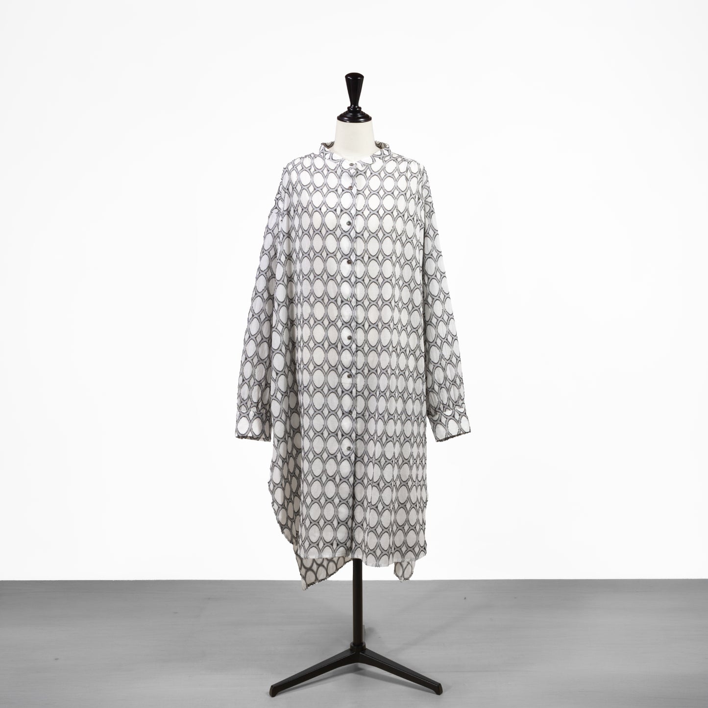 26SS mizuiro ind ジャガード ギャザーショルダー ワンピース 1-250082