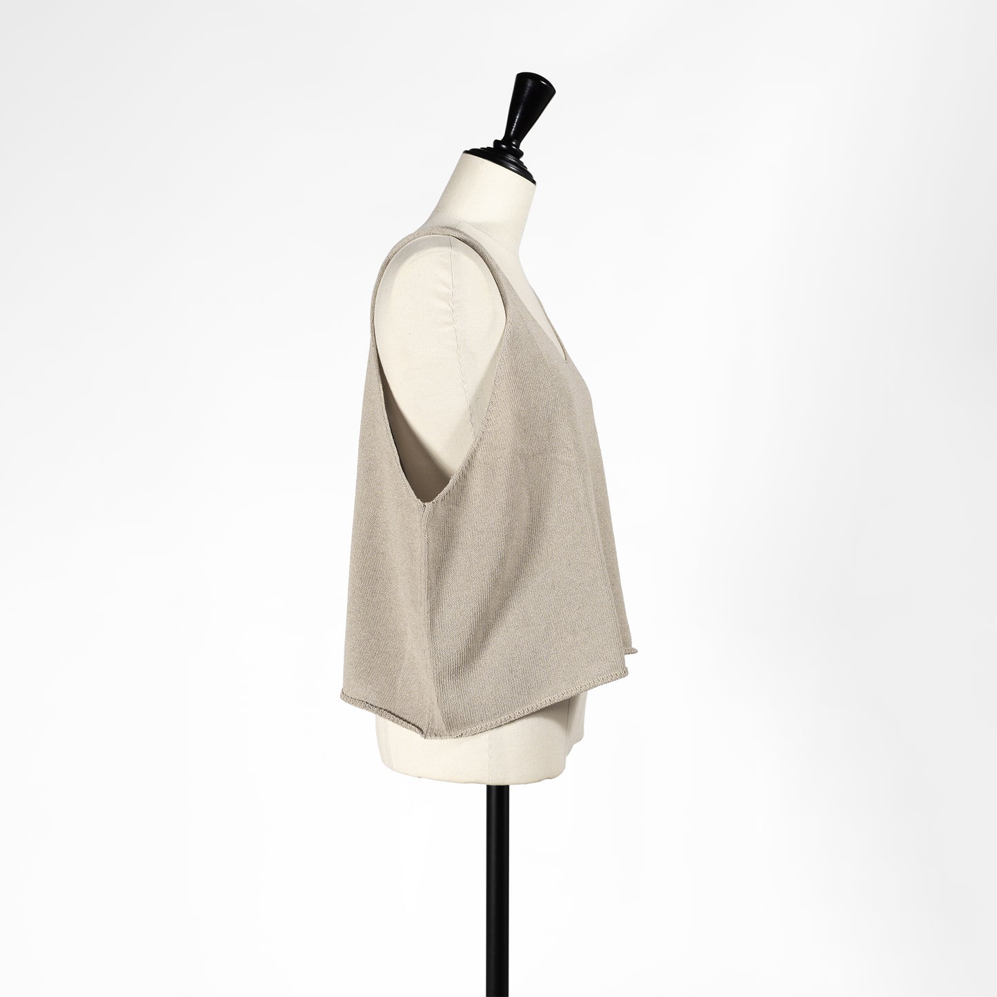 26SS mizuiro ind Uネックショートベスト 2-220043