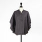 26SS mizuiro ind リネンスタンドカラーコクーンシャツ 2-230136